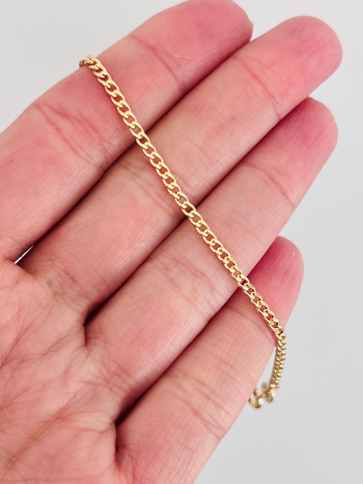 Gold Filled 1.5mm Curb Bracelet