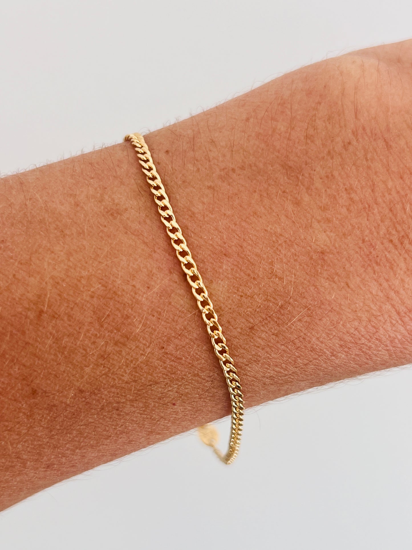 Gold Filled 1.5mm Curb Bracelet