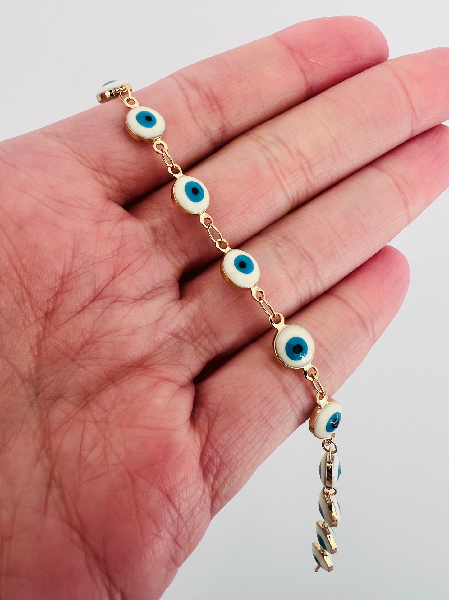 Gold Filled Evil Eye Bracelet