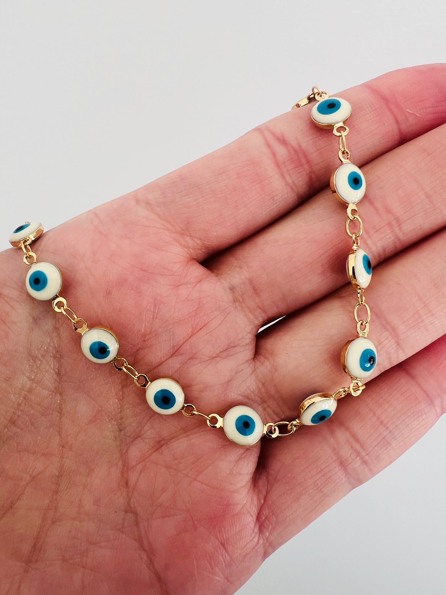 Gold Filled Evil Eye Bracelet