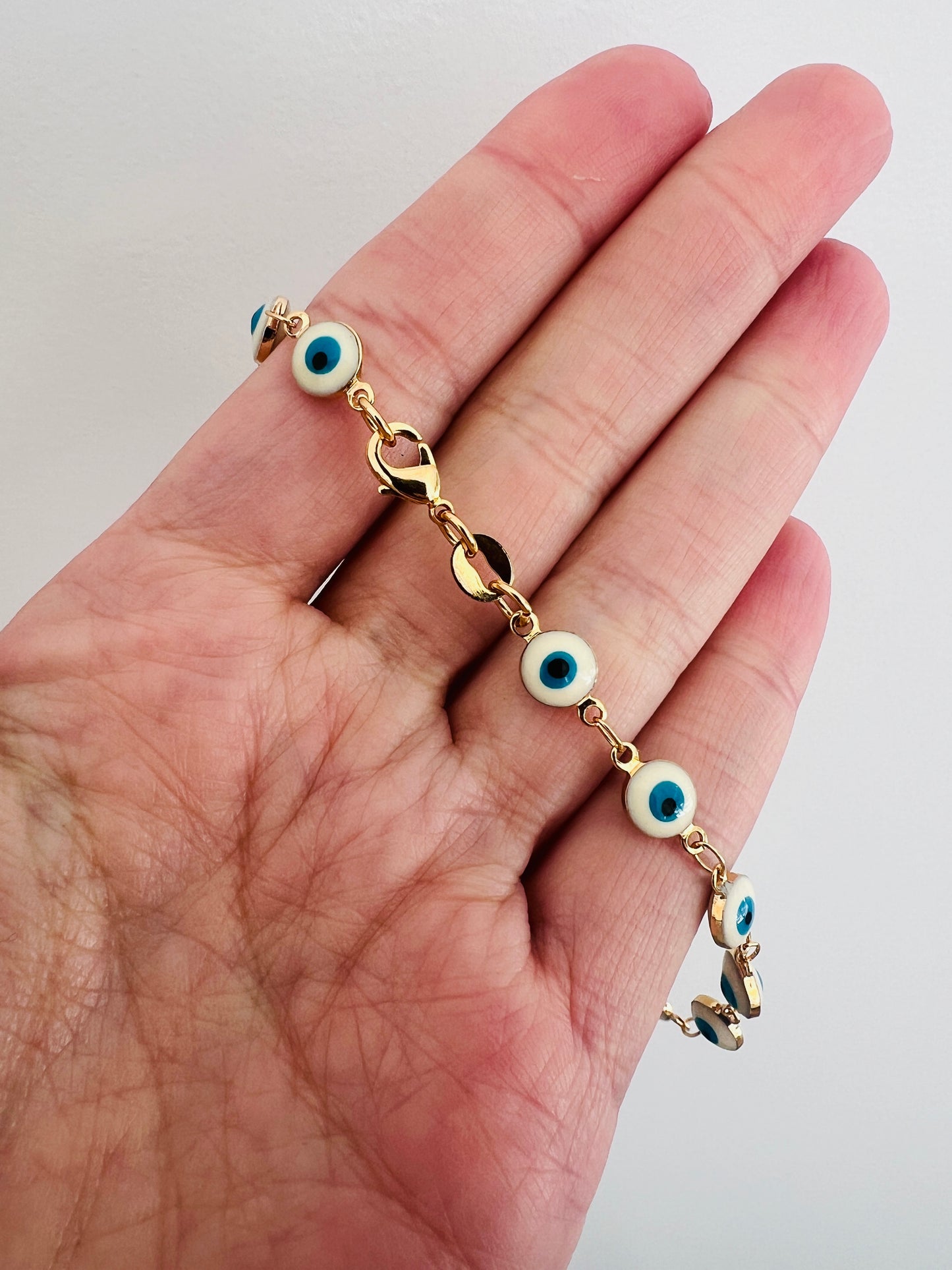 Gold Filled Evil Eye Bracelet