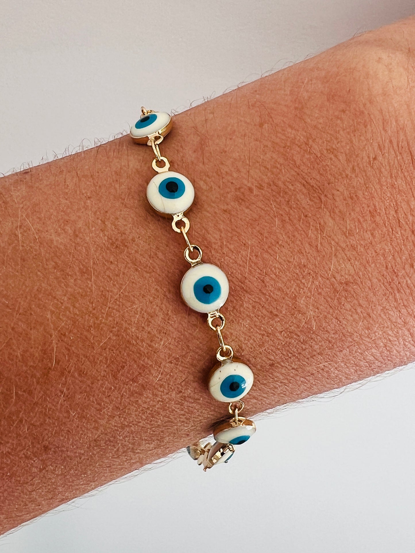 Gold Filled Evil Eye Bracelet