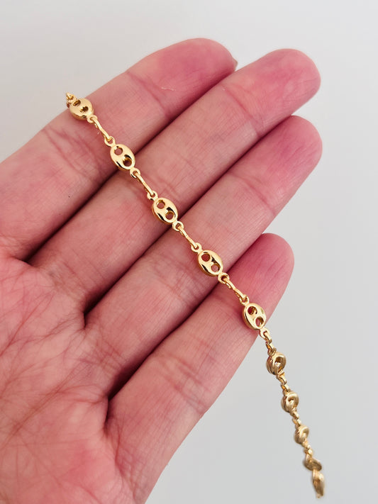 Gold Filled 4.5mm Puff Bracelet