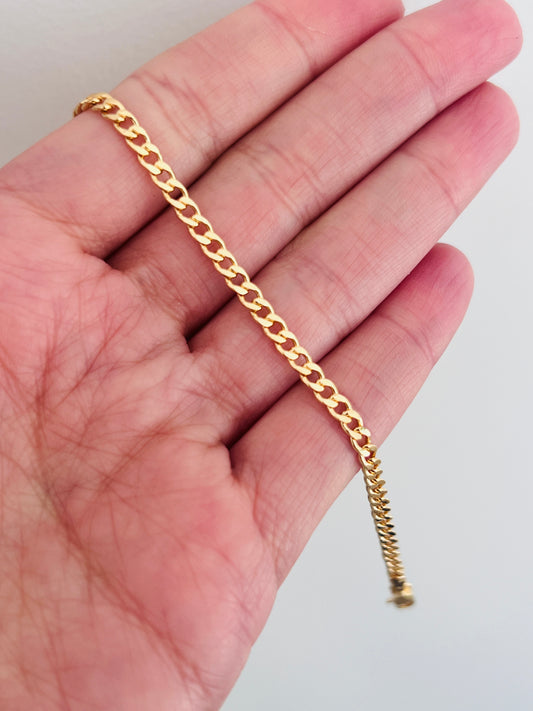 Gold Filled 2.5mm Curb Bracelet