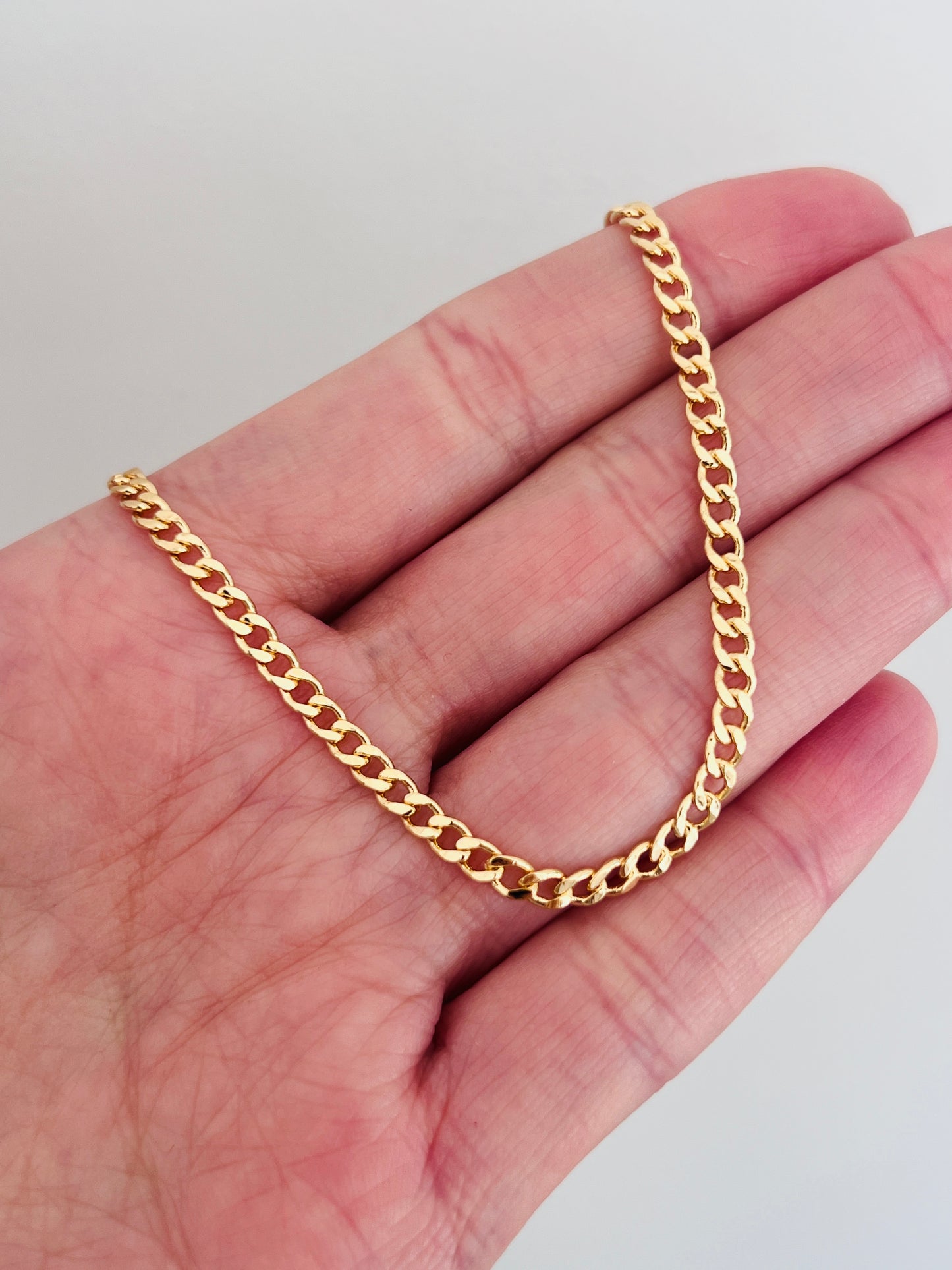 Gold Filled 2.5mm Curb Bracelet