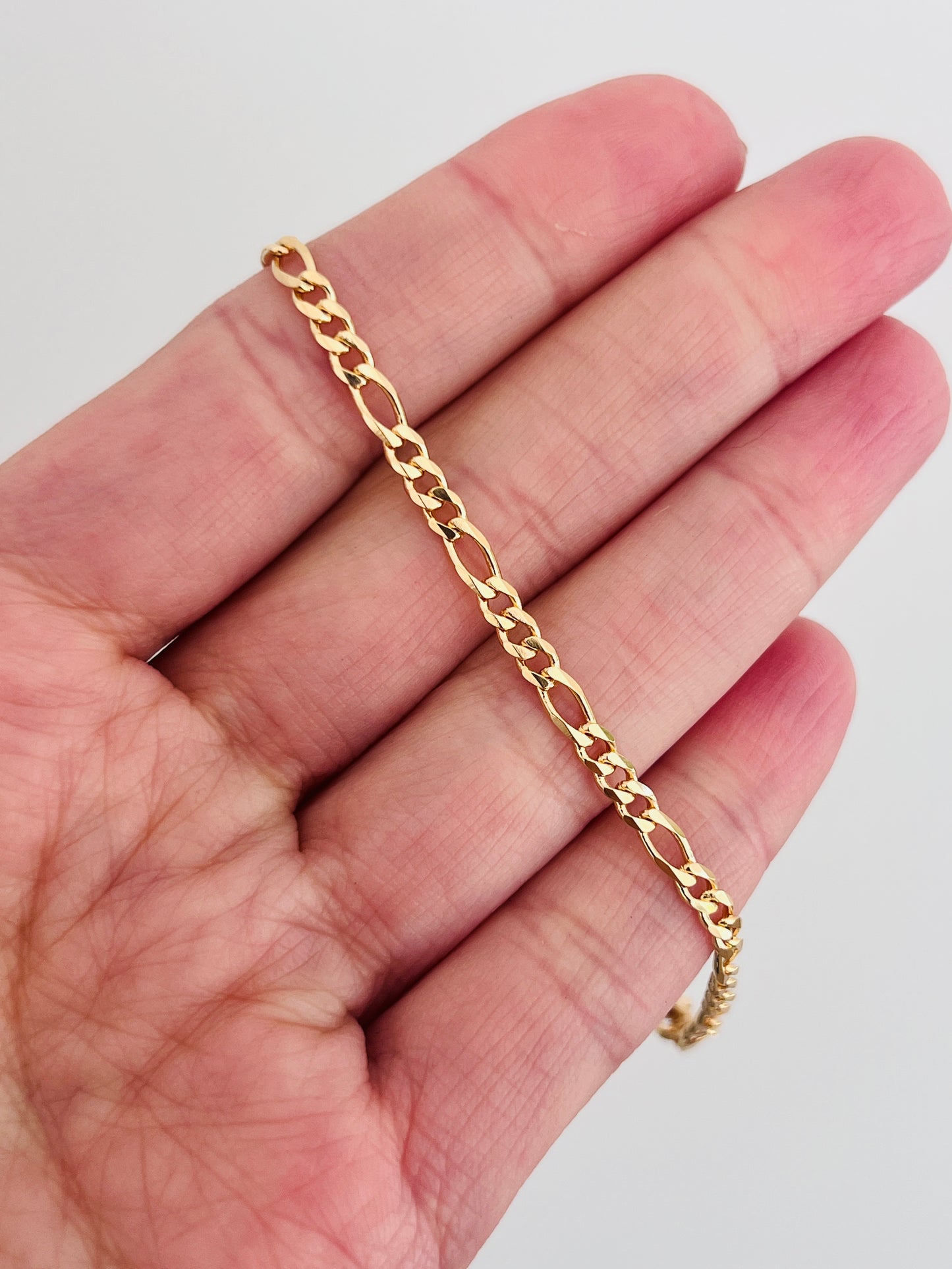 Gold Filled 3mm Figaro Bracelet