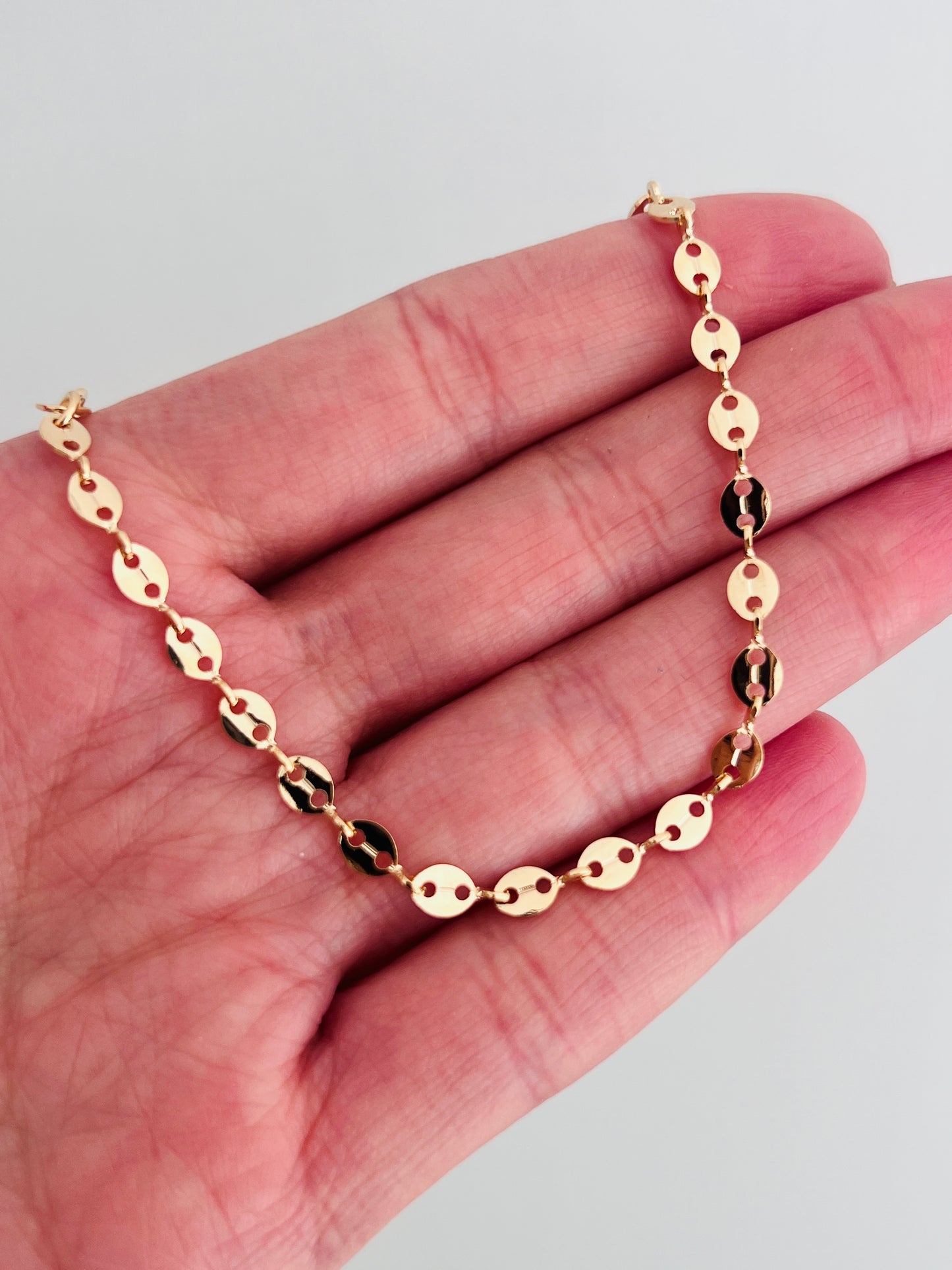 Gold Filled 3mm Disc Bracelet