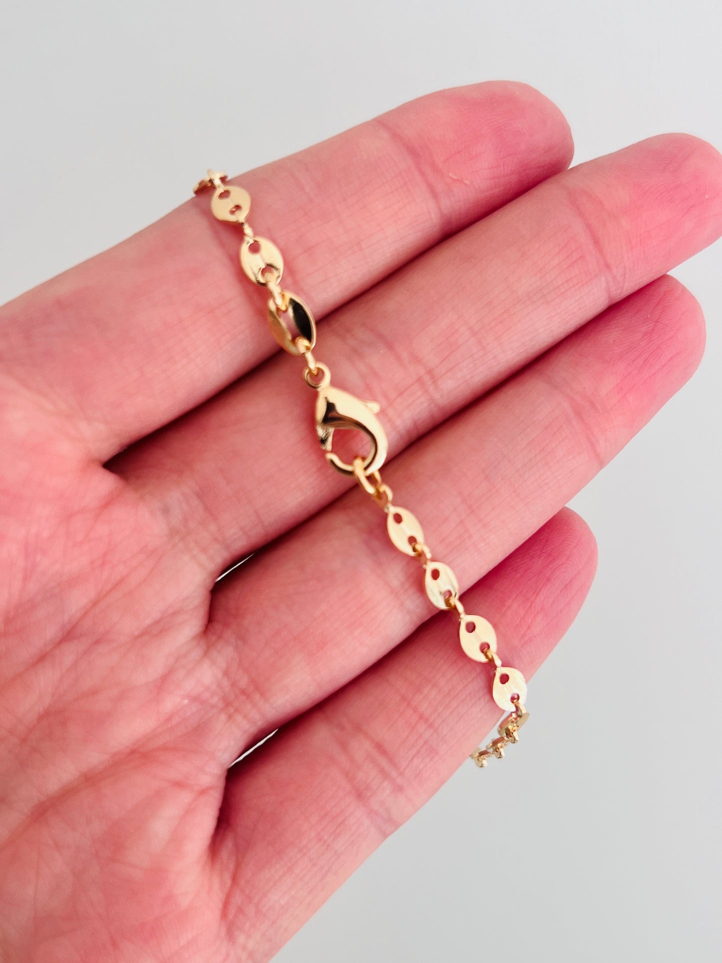 Gold Filled 3mm Disc Bracelet