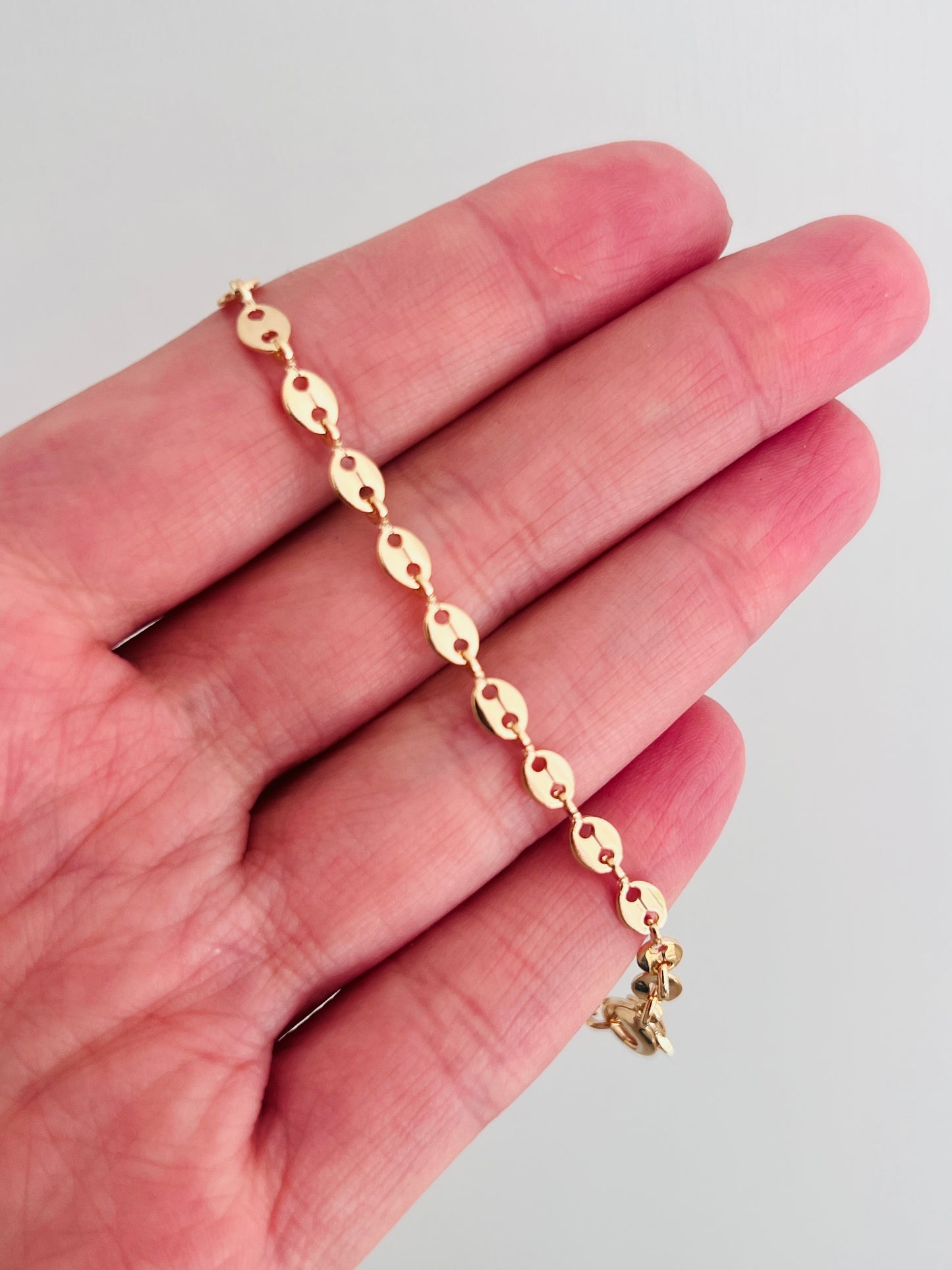 Gold Filled 3mm Disc Bracelet