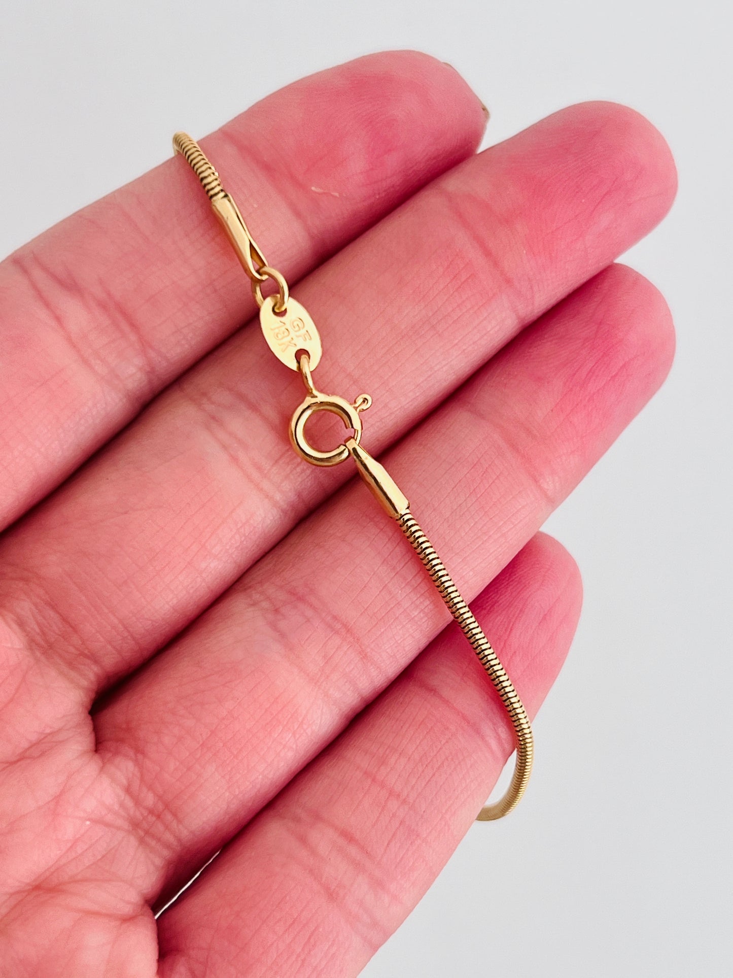 Gold Filled 1mm Snake Bracelet