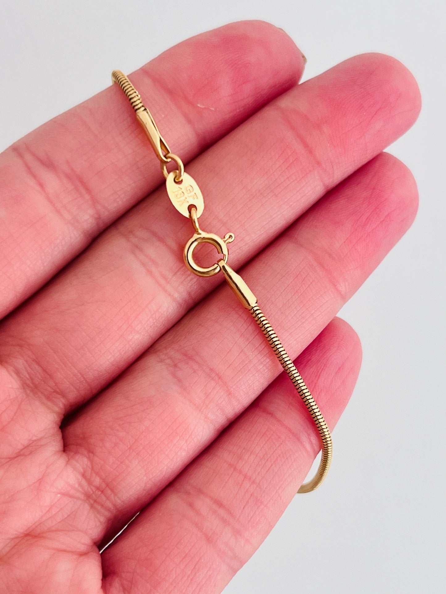 Gold Filled 1mm Snake Bracelet