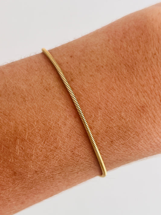 Gold Filled 1mm Snake Bracelet