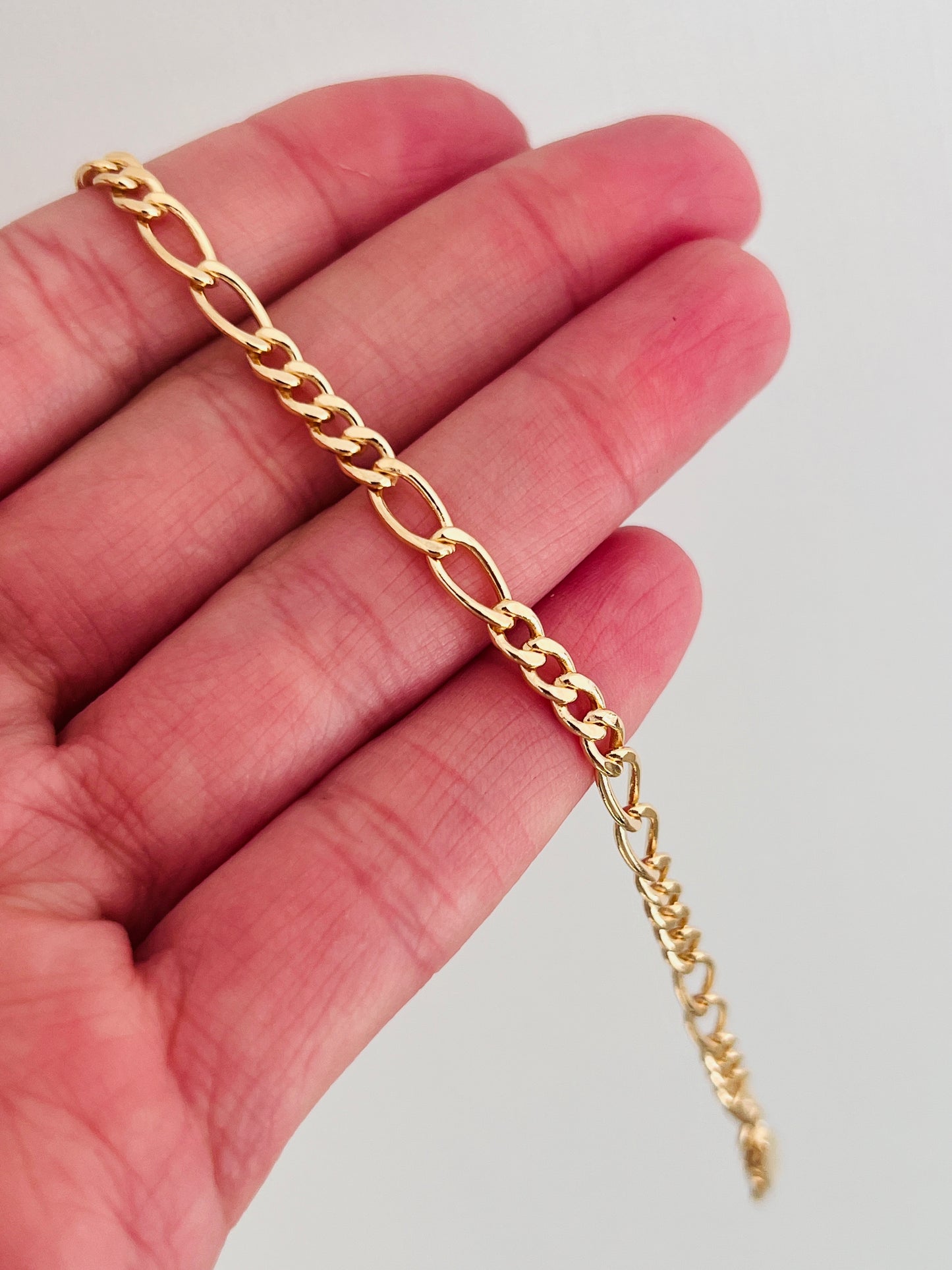 Gold Filled 3mm Figaro Bracelet