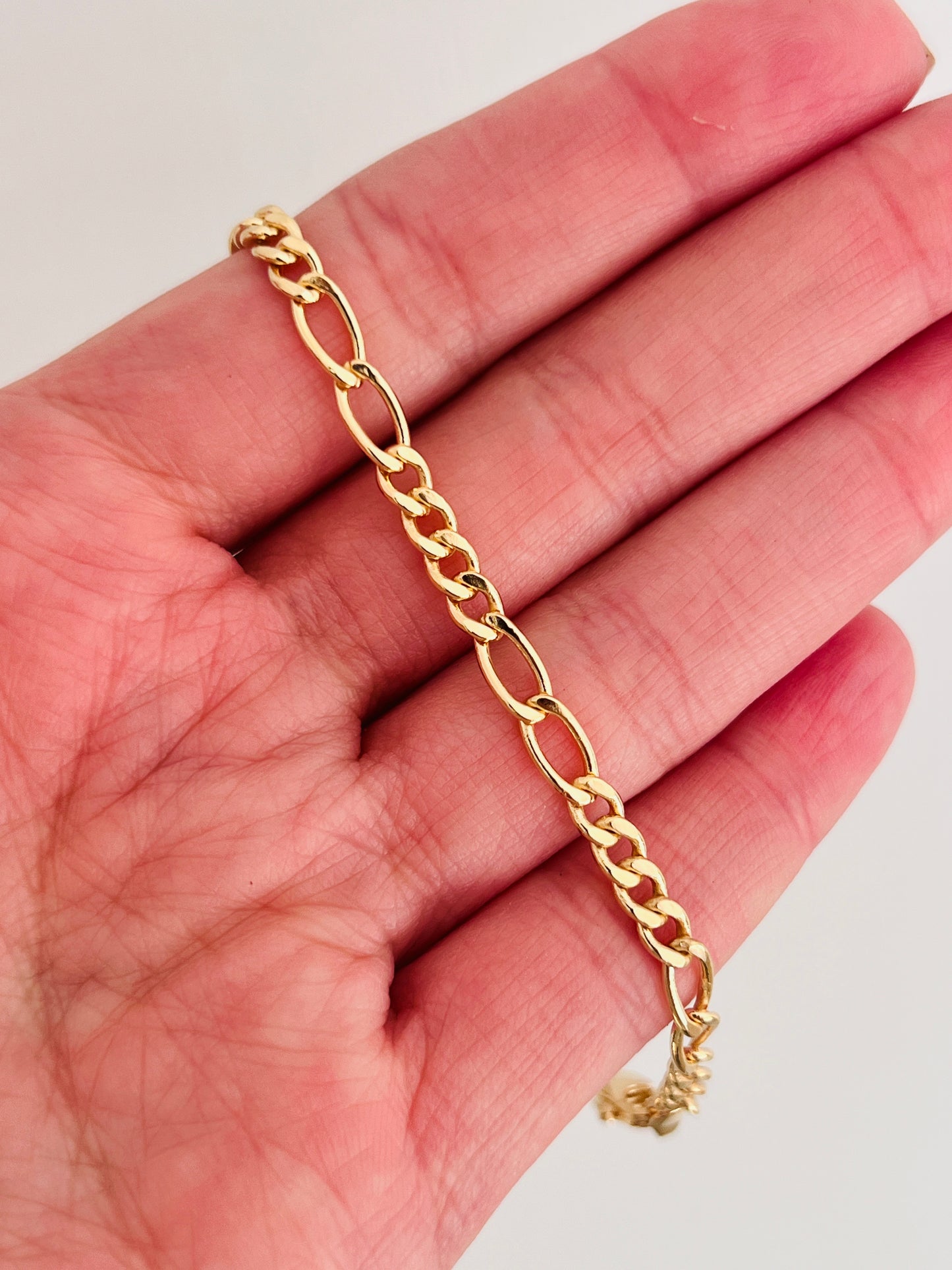 Gold Filled 3mm Figaro Bracelet