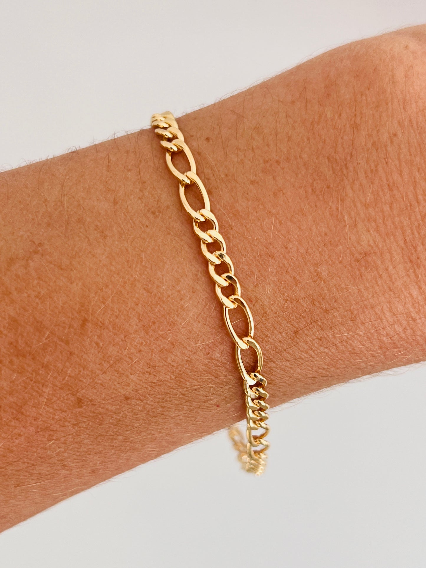 Gold Filled 3mm Figaro Bracelet