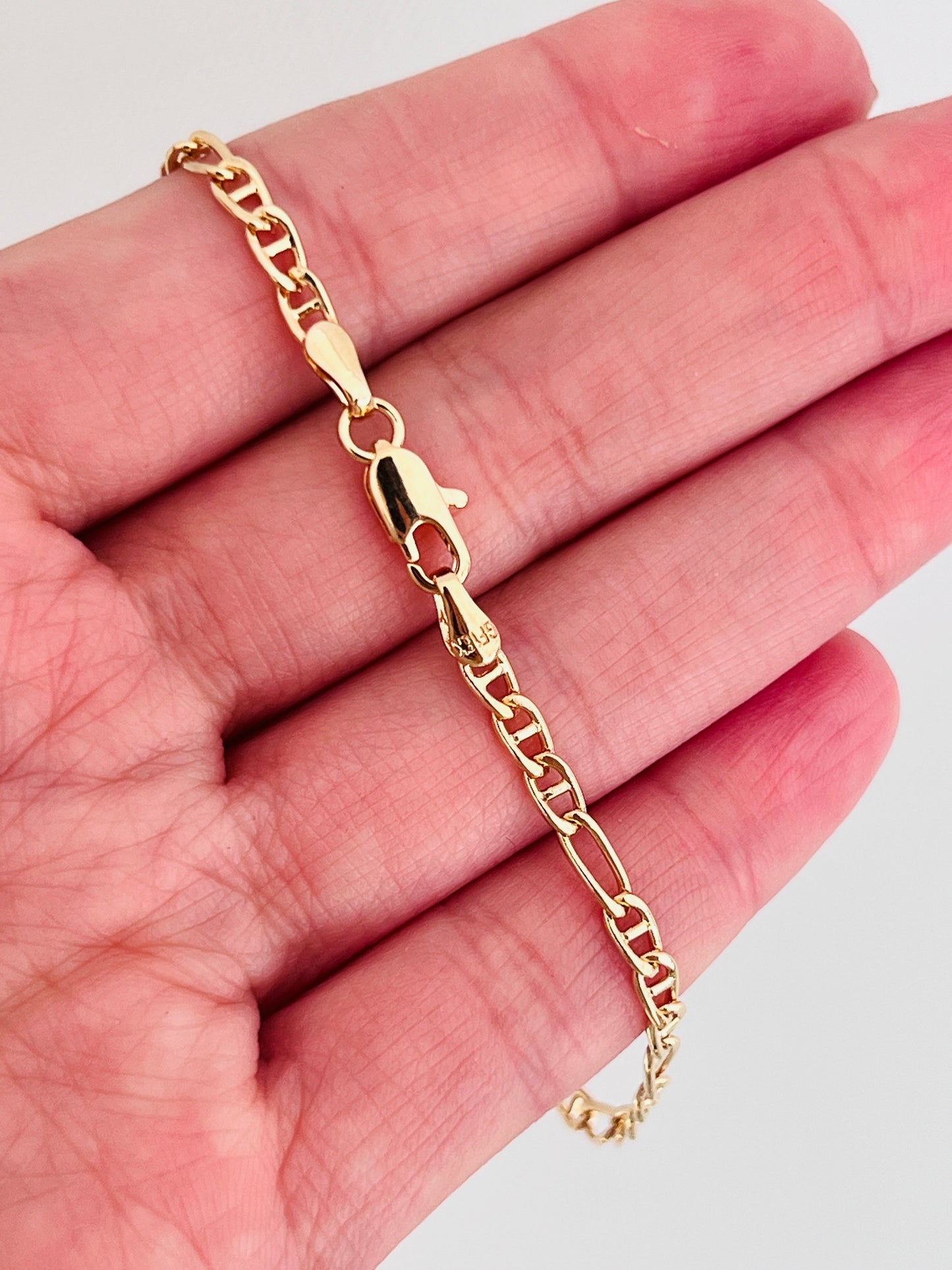 Gold Filled 2.5mm Mariner Bracelet