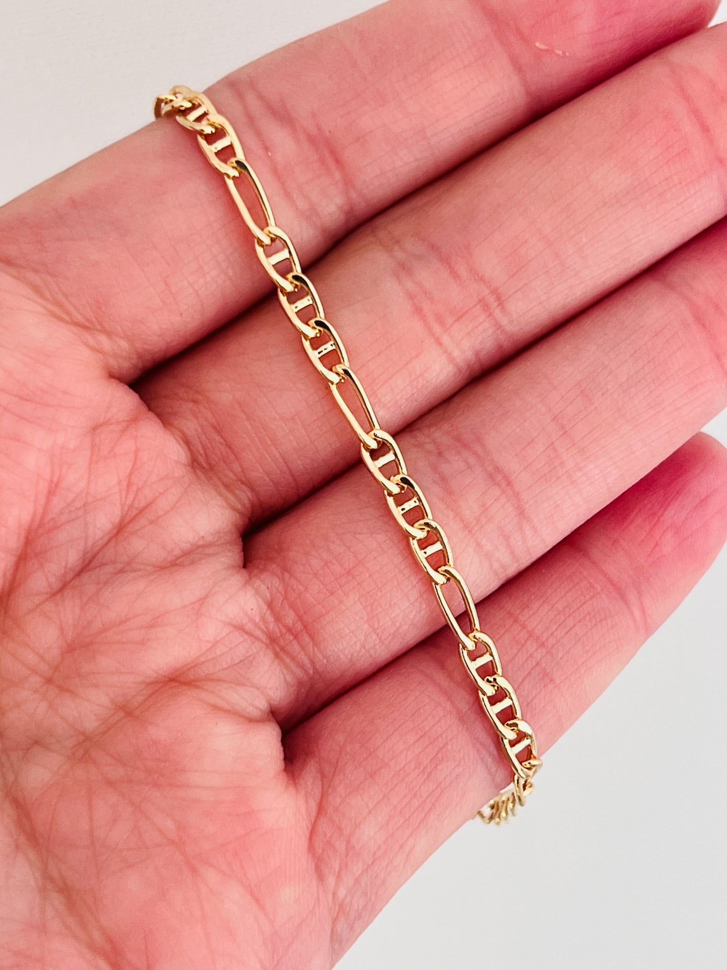 Gold Filled 2.5mm Mariner Bracelet