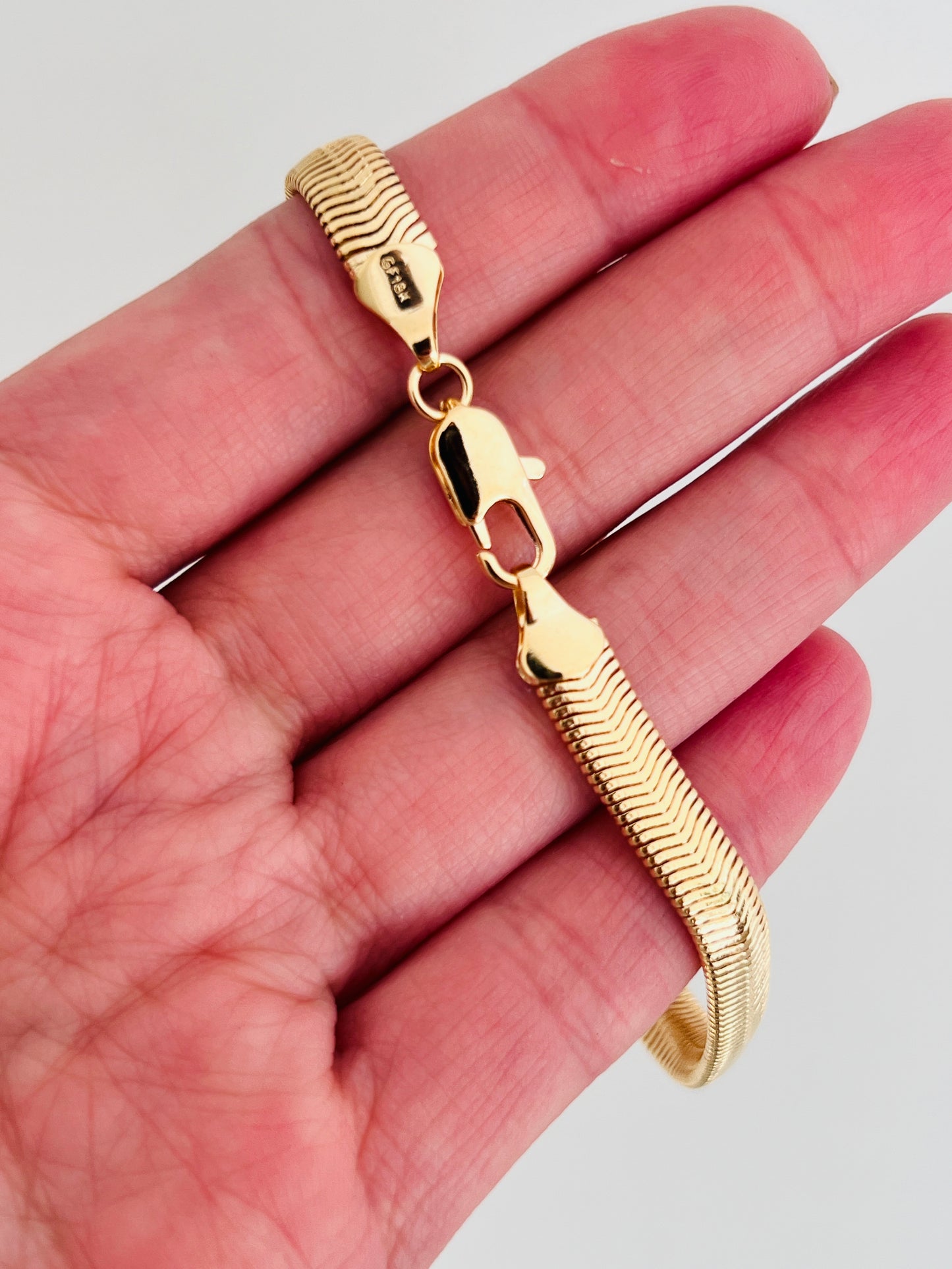 Gold Filled 6mm Magic Herringbone Bracelet