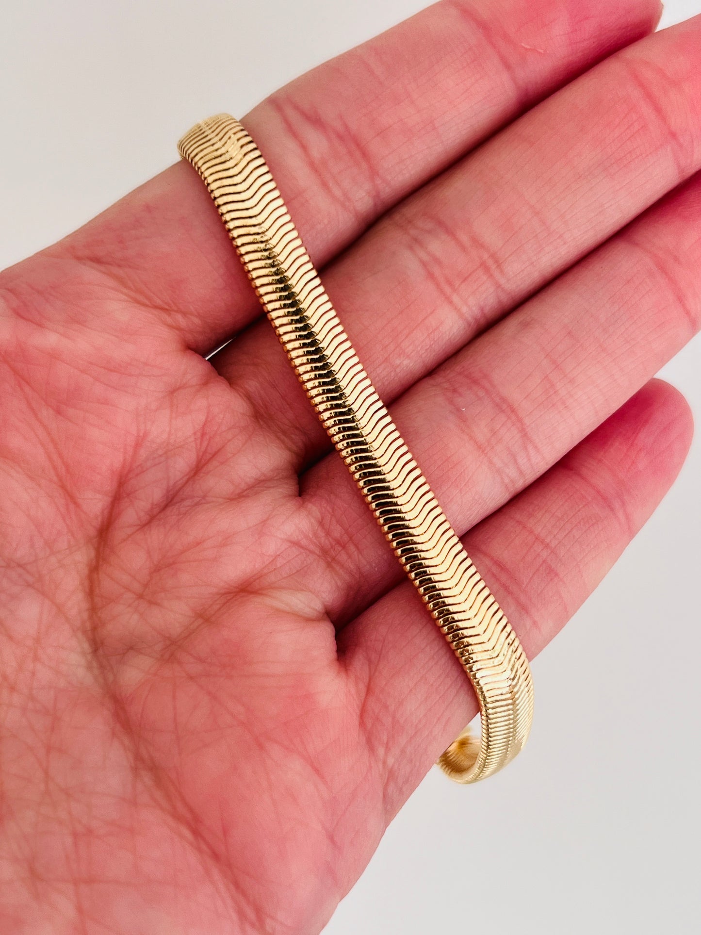 Gold Filled 6mm Magic Herringbone Bracelet