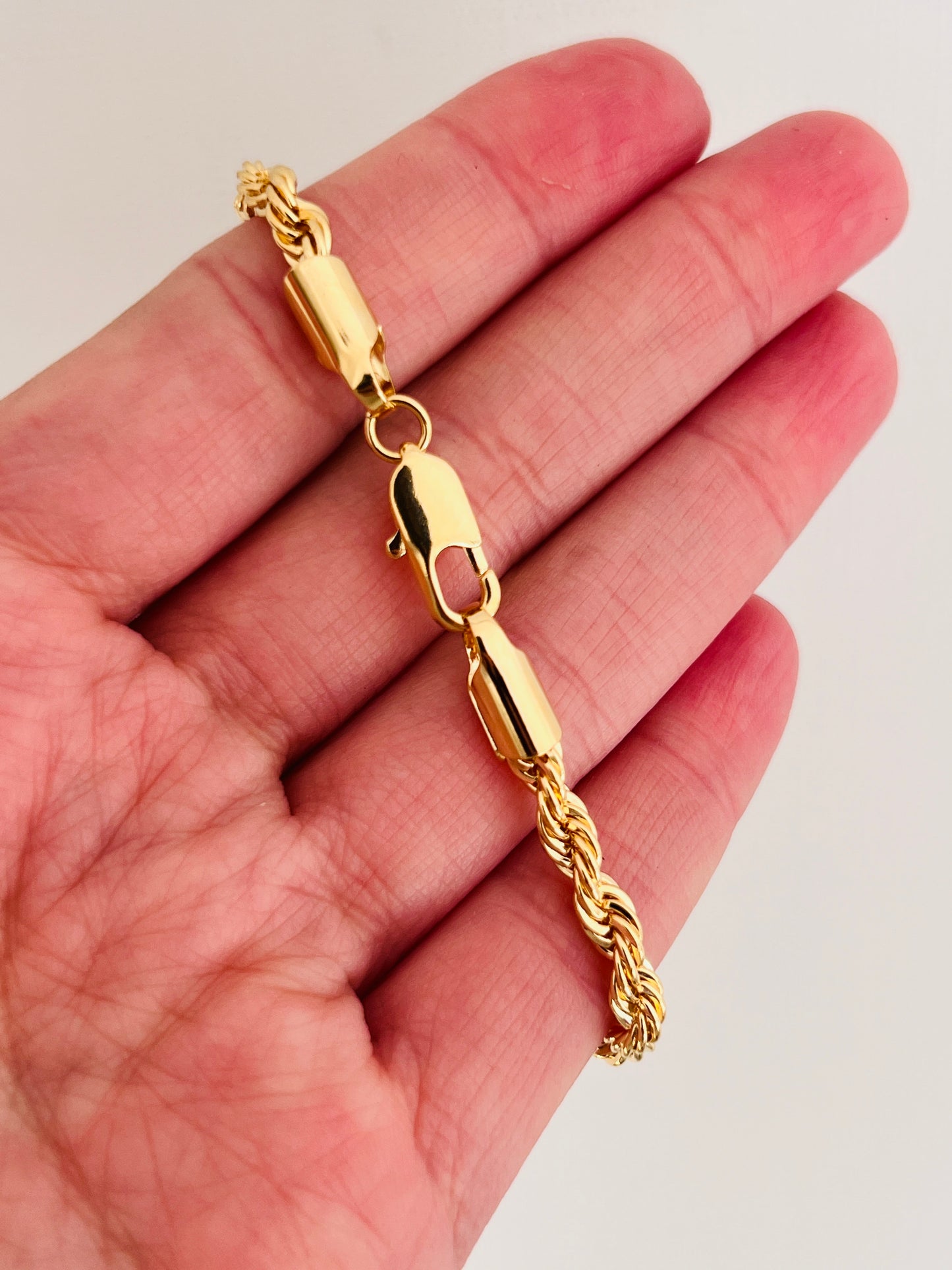 Gold Filled 4mm Rope Bracelet