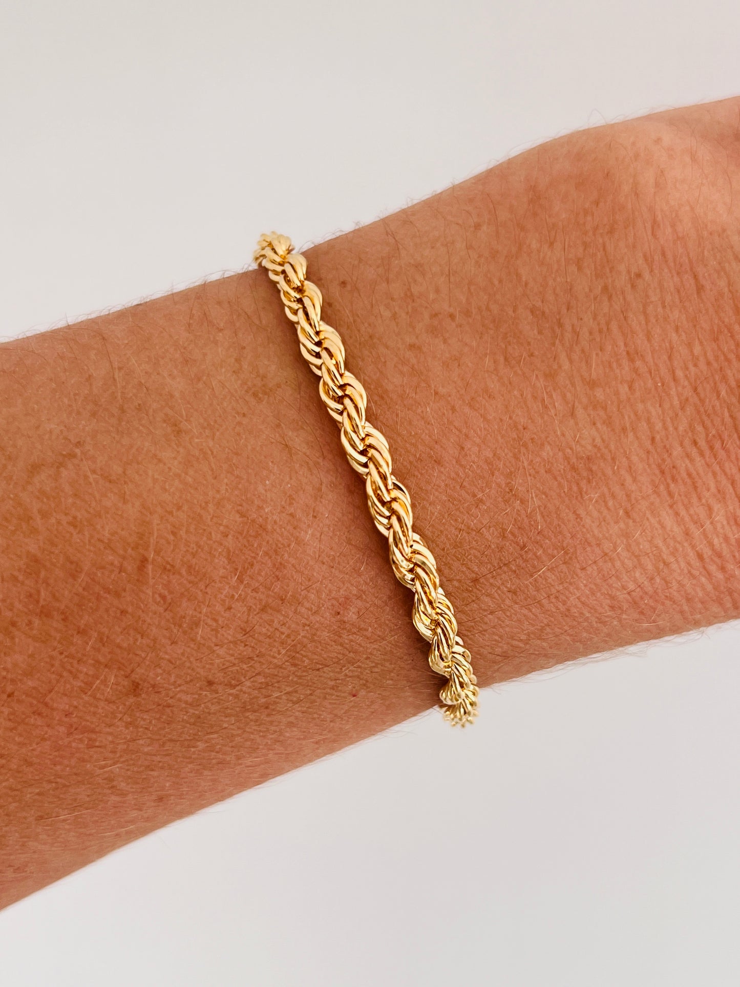 Gold Filled 4mm Rope Bracelet