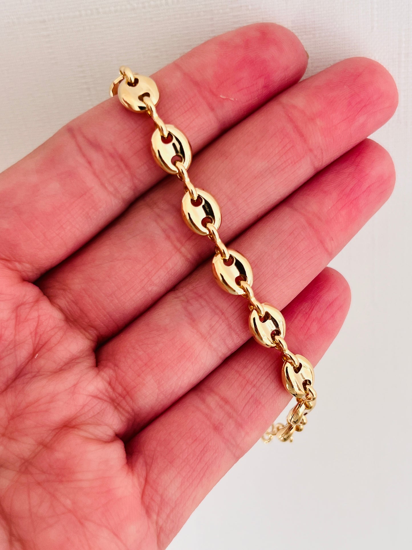 Gold Filled 6mm Puff Bracelet