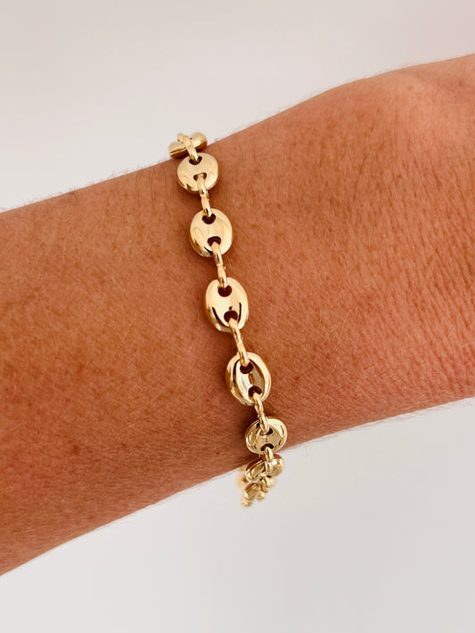 Gold Filled 6mm Puff Bracelet