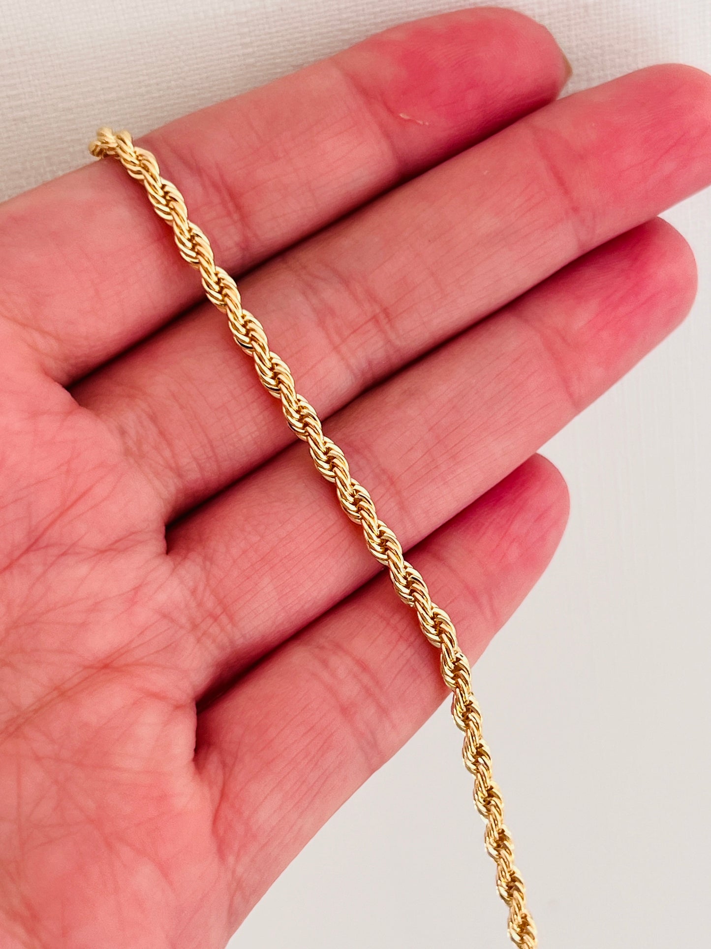 Gold Filled 3mm Rope Bracelet