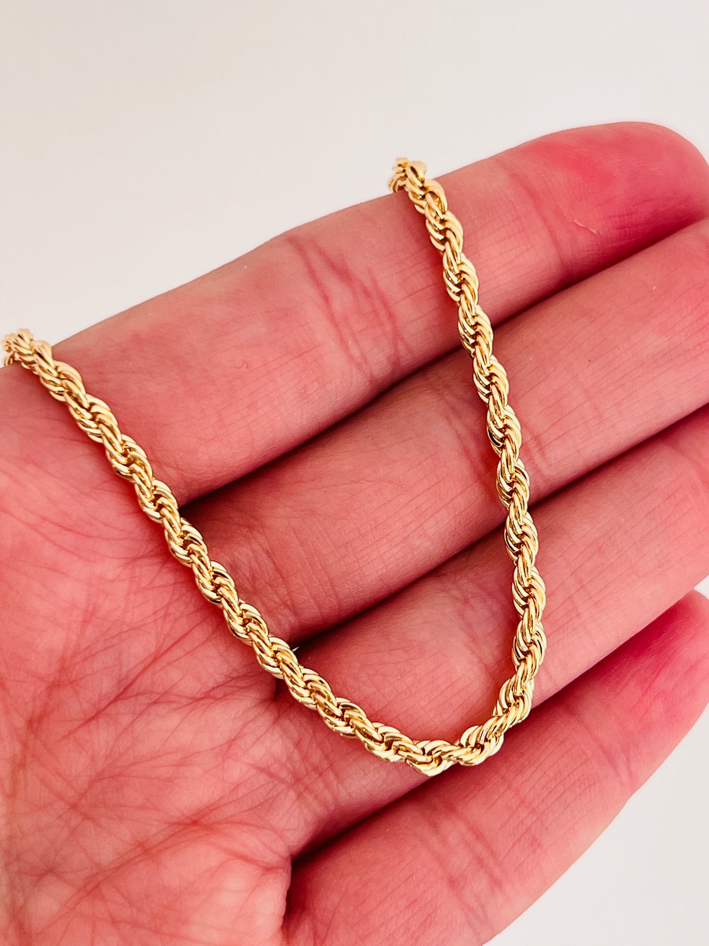 Gold Filled 3mm Rope Bracelet