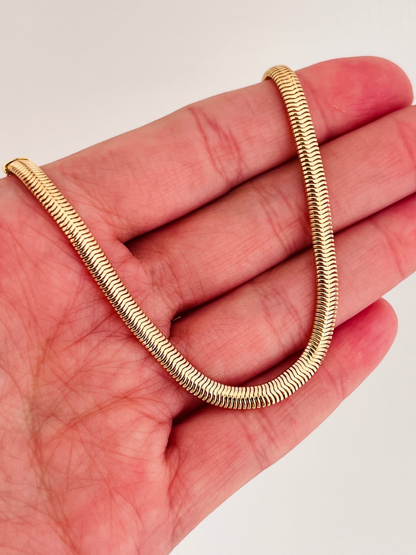 Gold Filled 4mm Magic Herringbone Bracelet