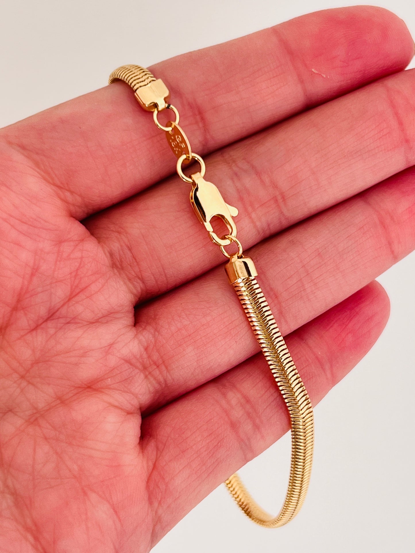 Gold Filled 4mm Magic Herringbone Bracelet