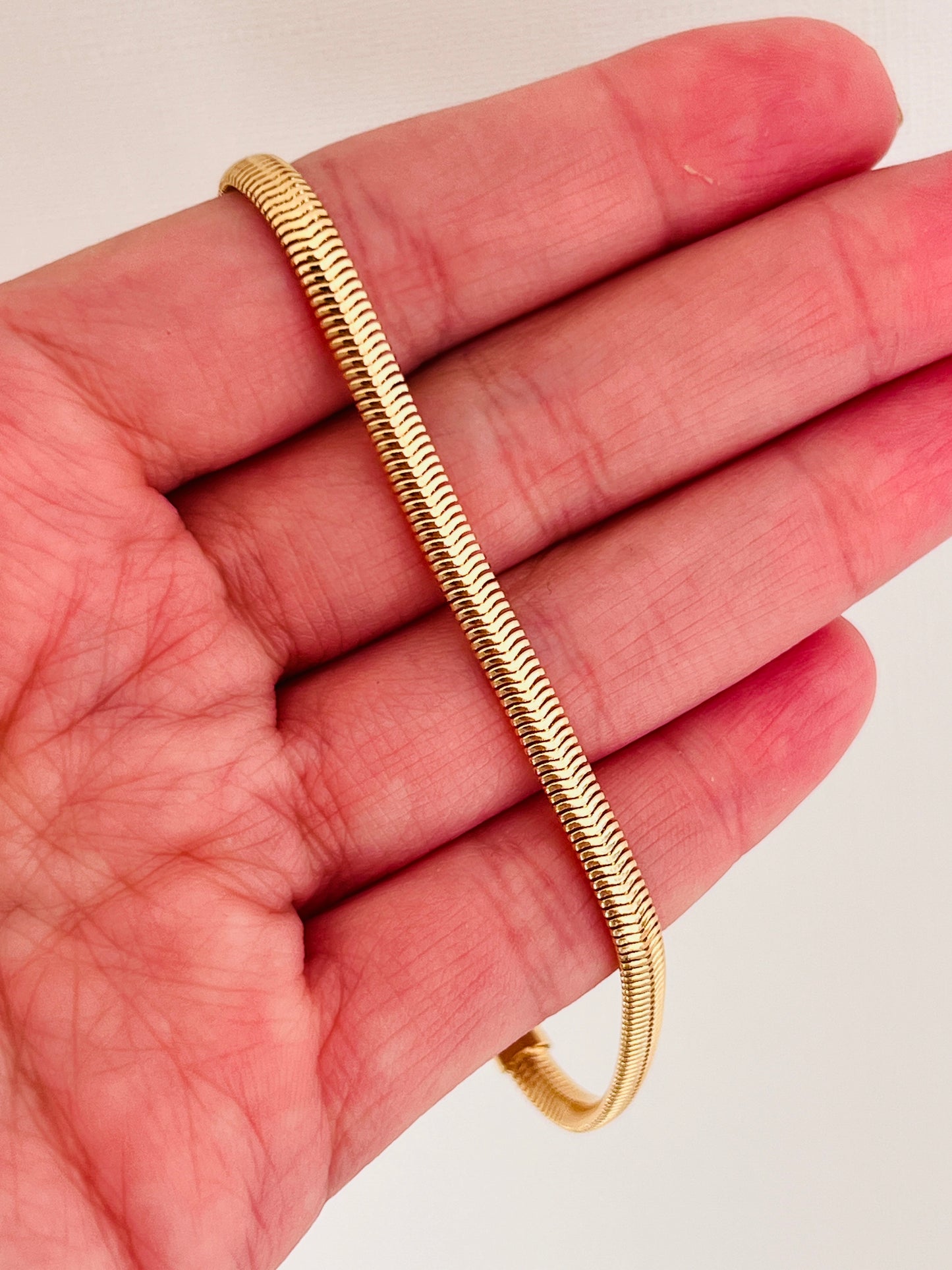 Gold Filled 4mm Magic Herringbone Bracelet