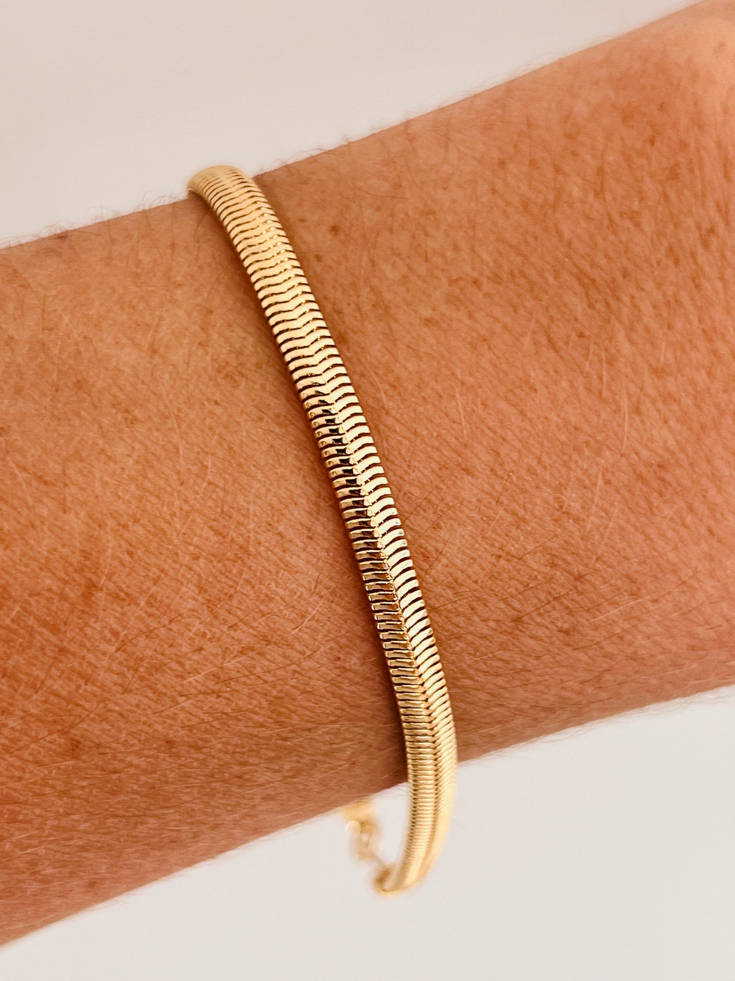 Gold Filled 4mm Magic Herringbone Bracelet