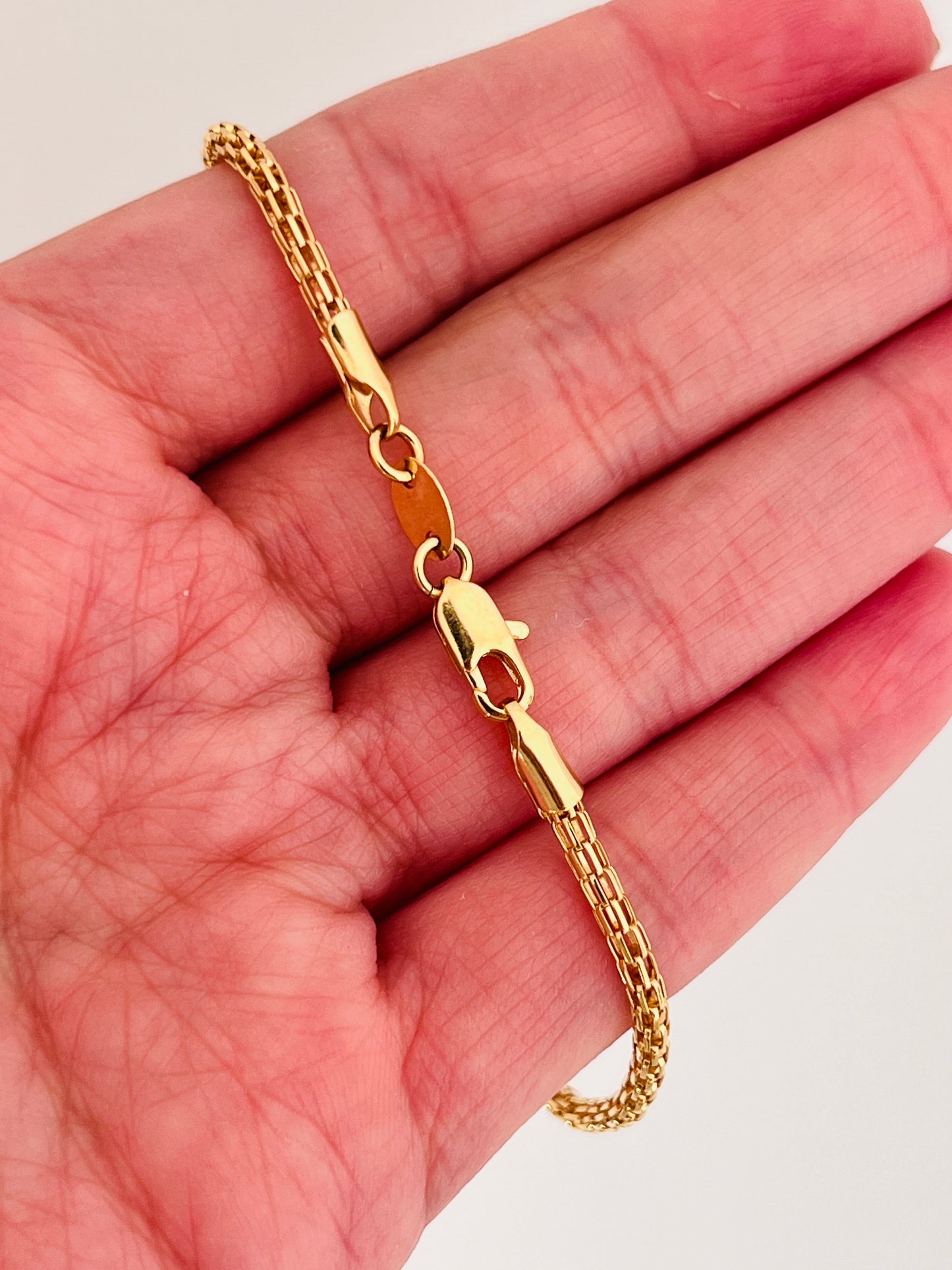 Gold Filled 2mm Mesh Bracelet