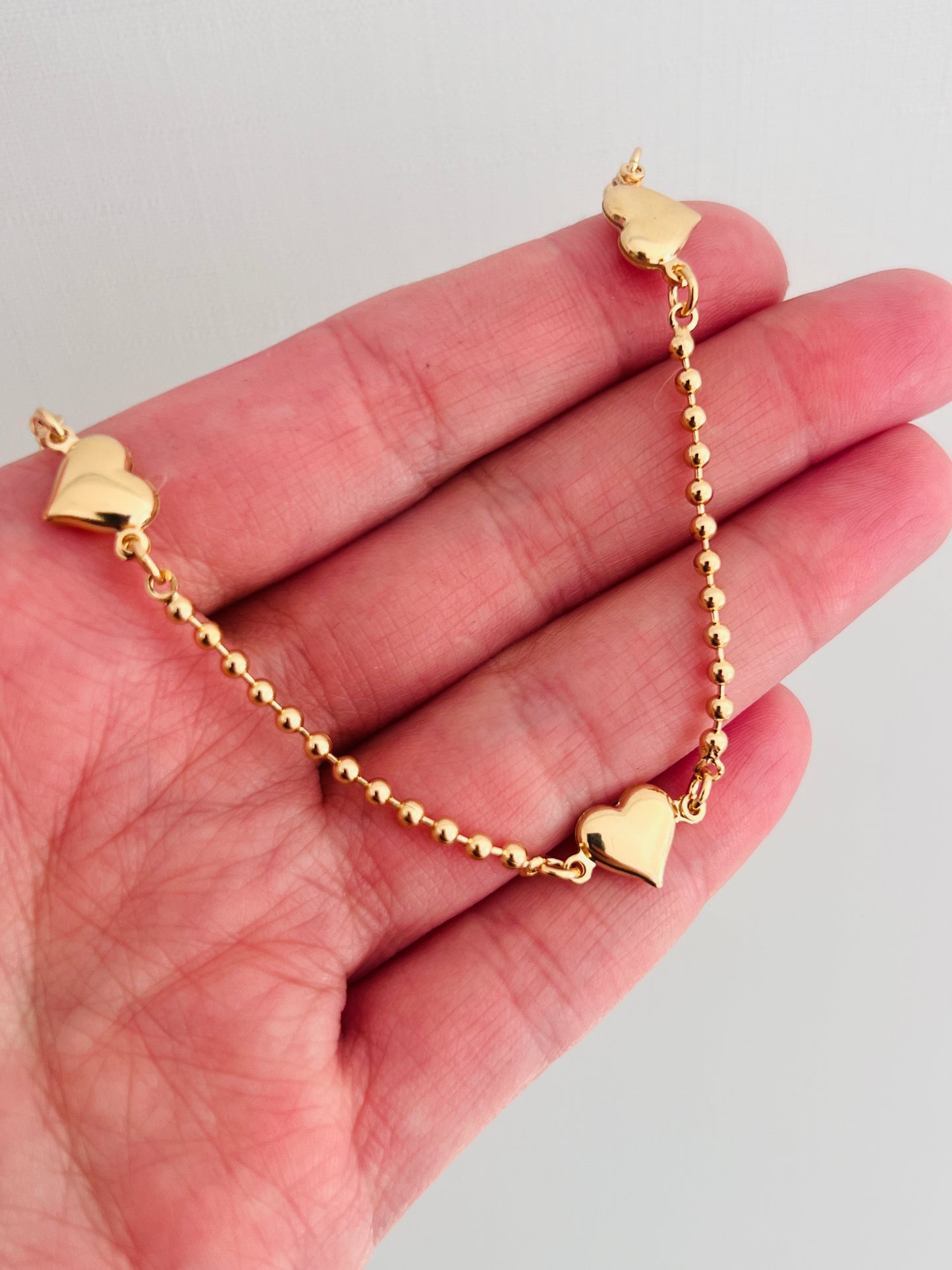 Gold Filled Heart Bracelet