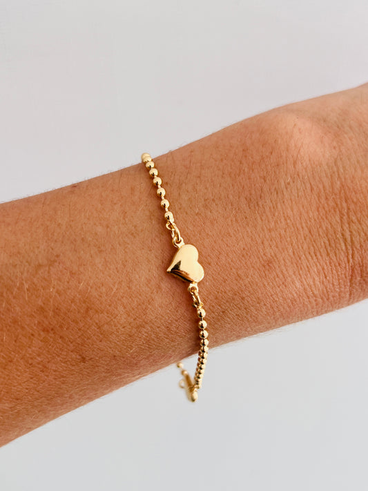 Gold Filled Heart Bracelet