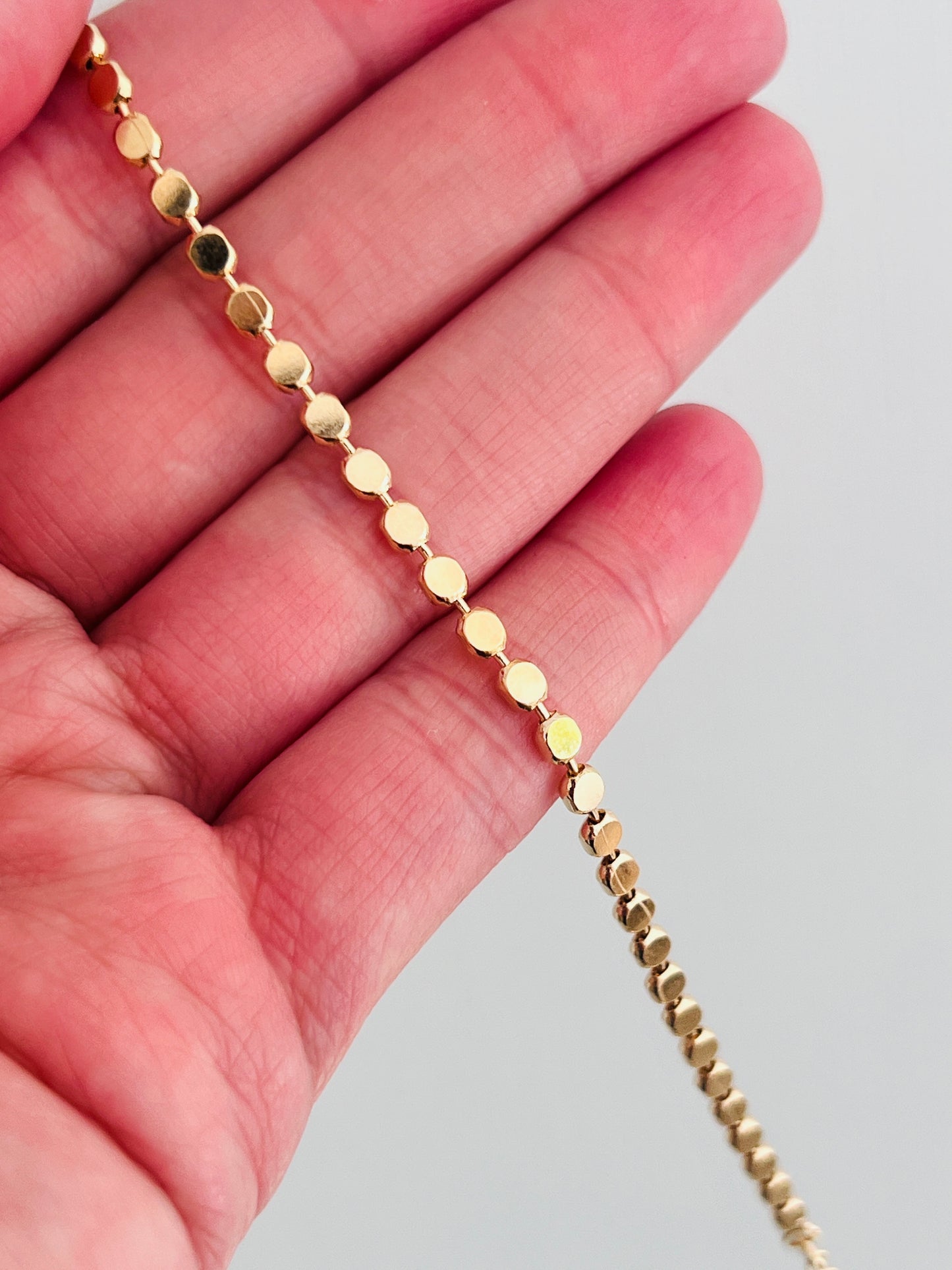 Gold Filled 3mm Disc Bracelet