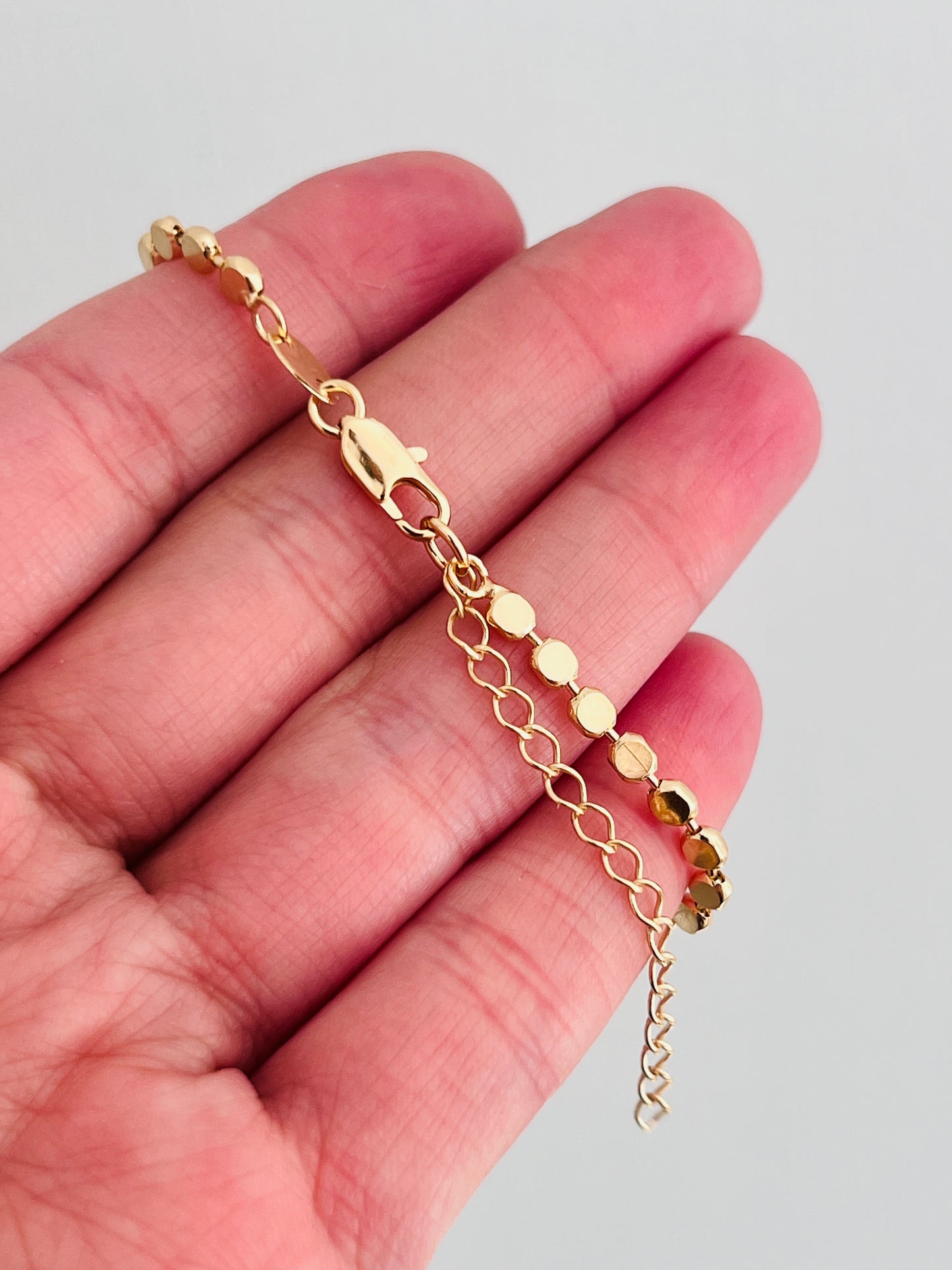 Gold Filled 3mm Disc Bracelet