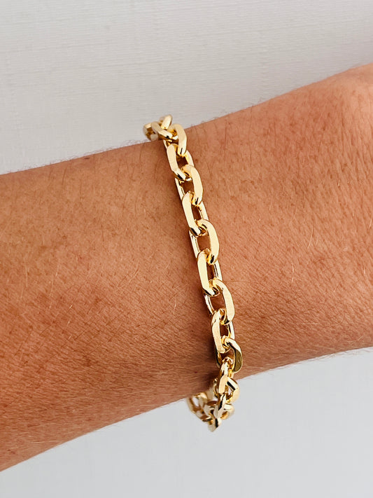 Gold Filled 6mm Paperclip Bracelet