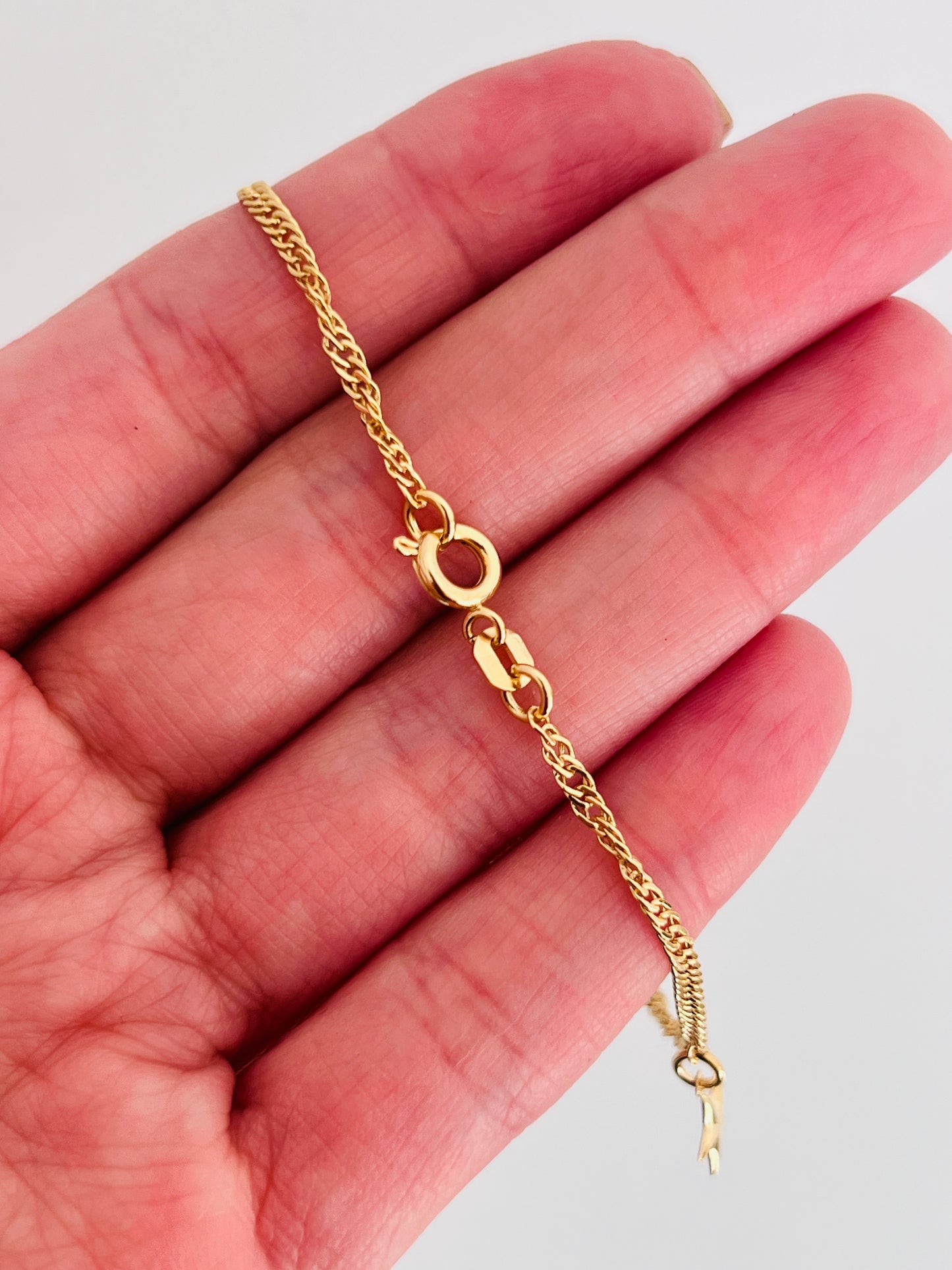 Gold Filled Singapore Dangling Stars Bracelet