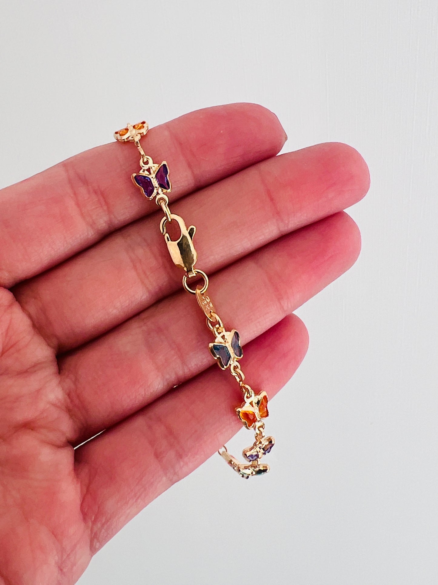 Gold Filled Butterfly Bracelet