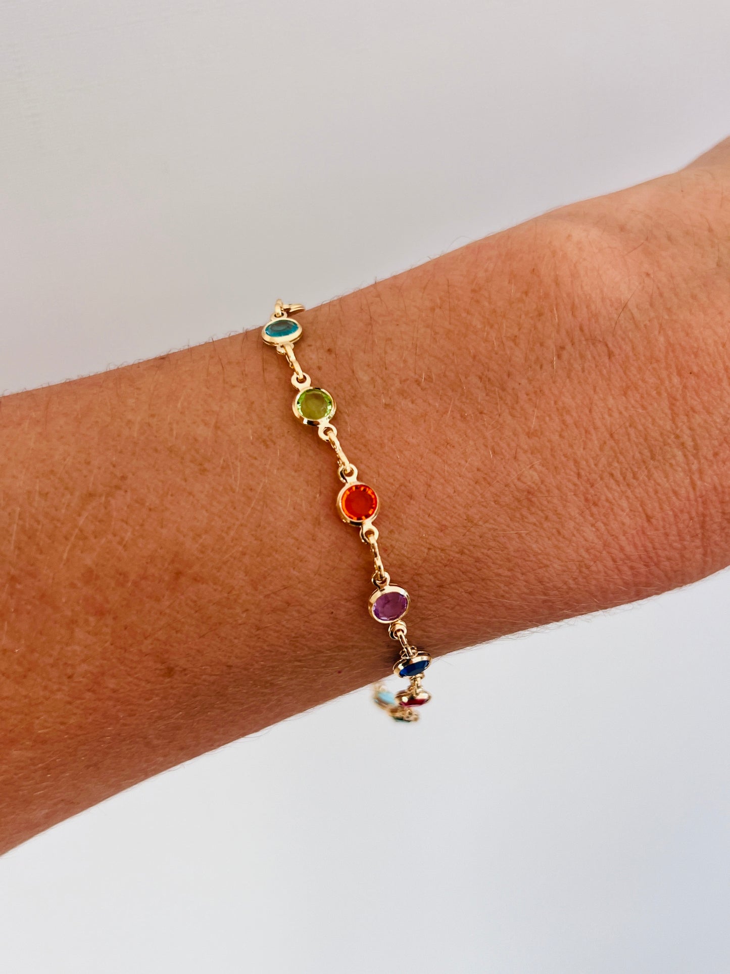 Gold Filled Gemstone Bracelet