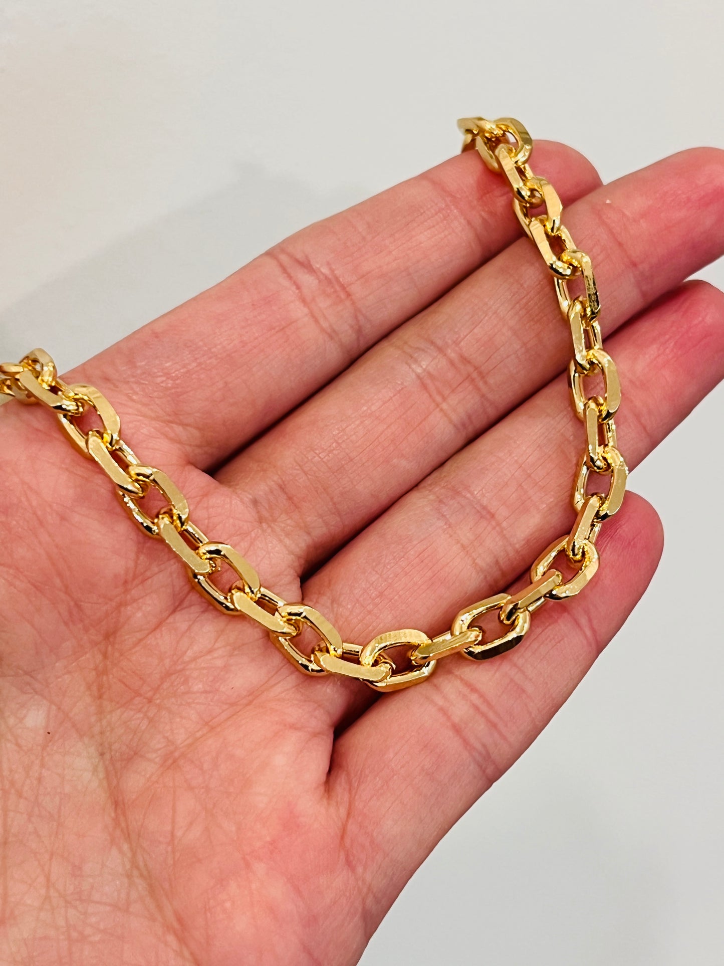 Gold Filled 6mm Paperclip Bracelet