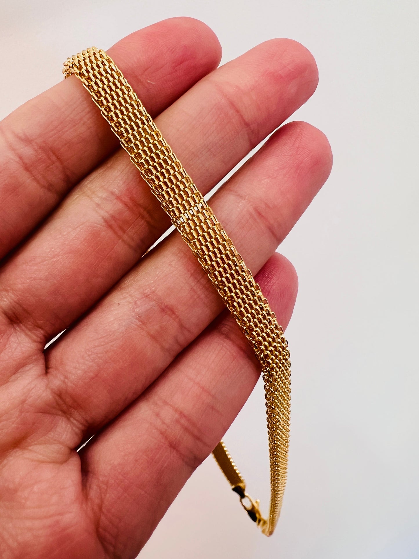 Gold Filled 6mm Mesh Necklace