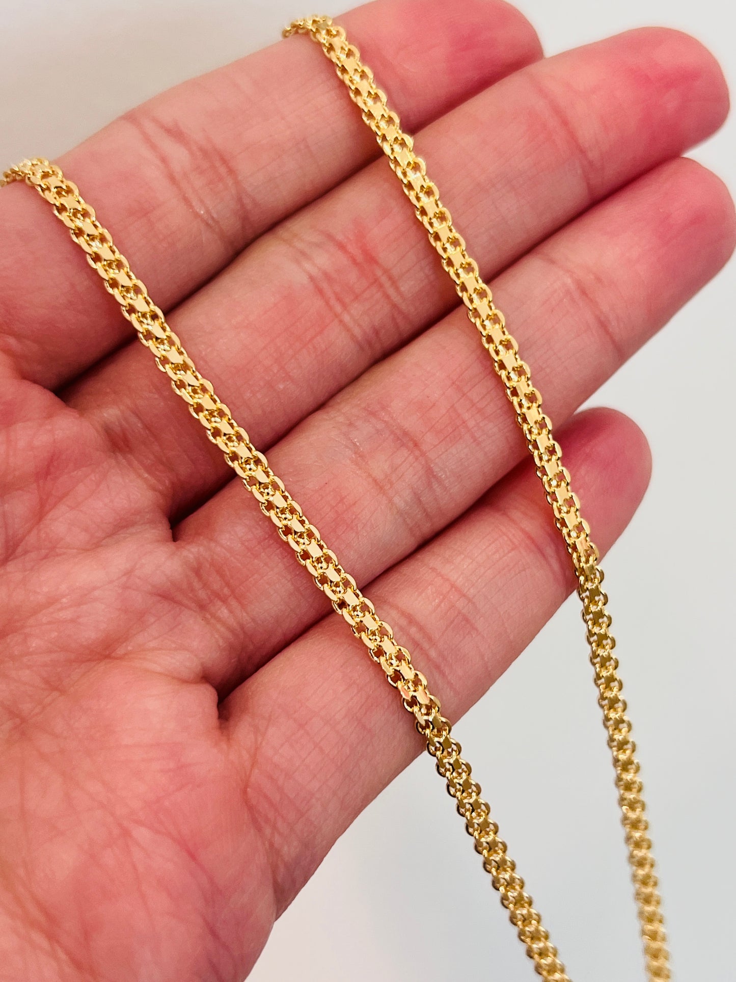 Gold Filled 2.5mm Woven Mesh Necklace