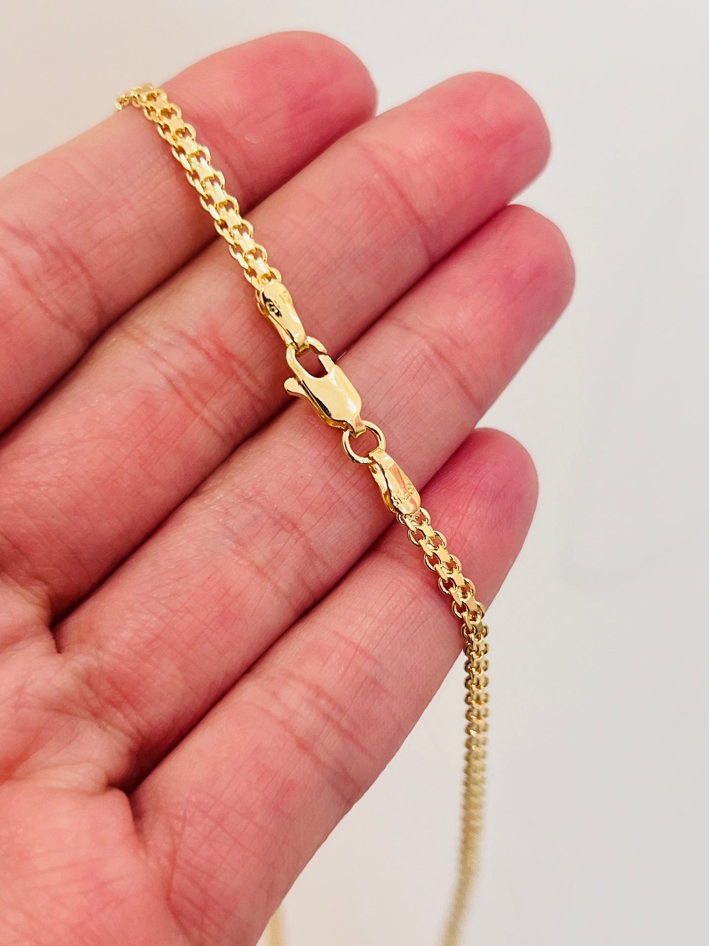 Gold Filled 2.5mm Woven Mesh Necklace