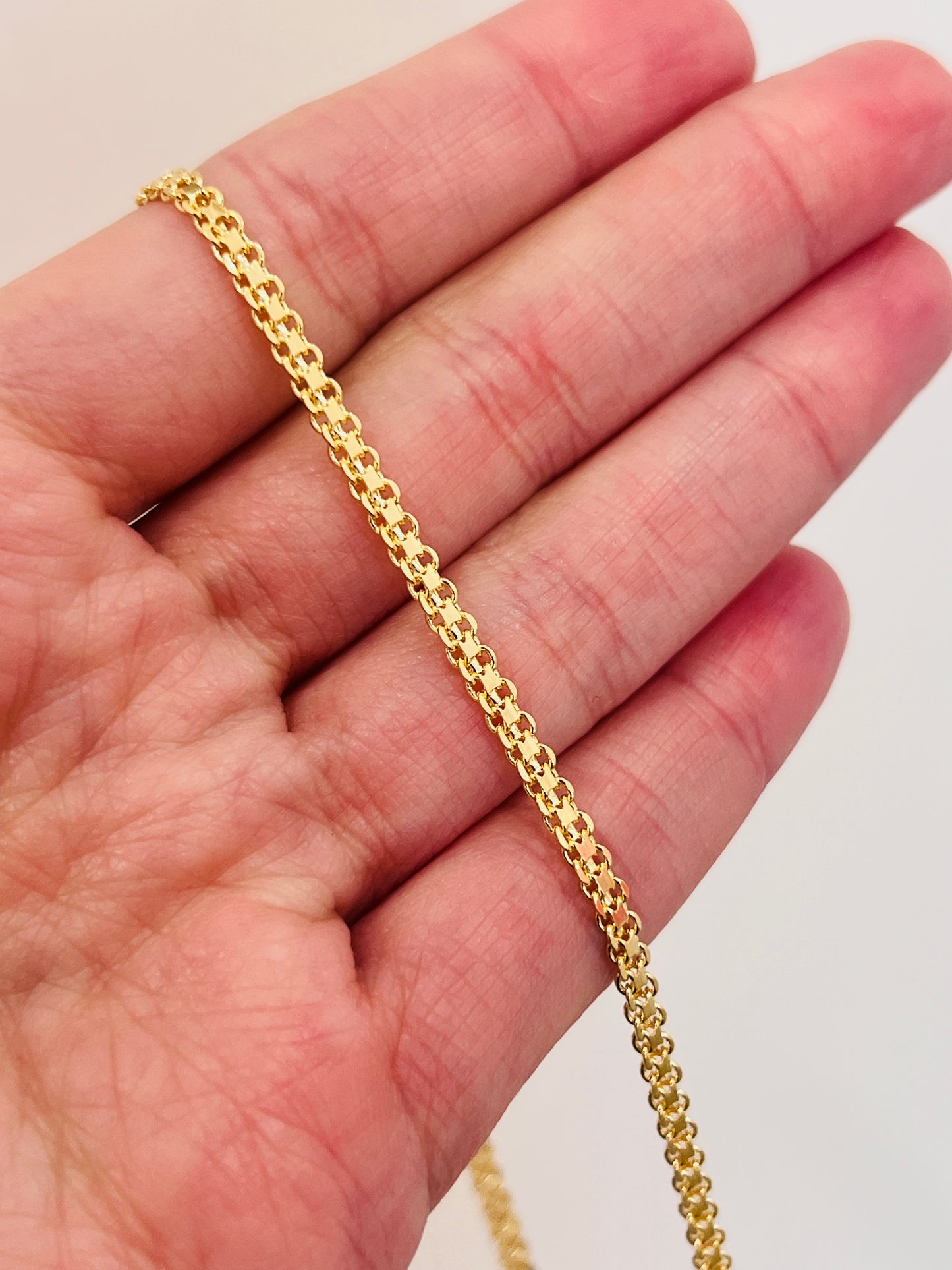 Gold Filled 2.5mm Woven Mesh Necklace