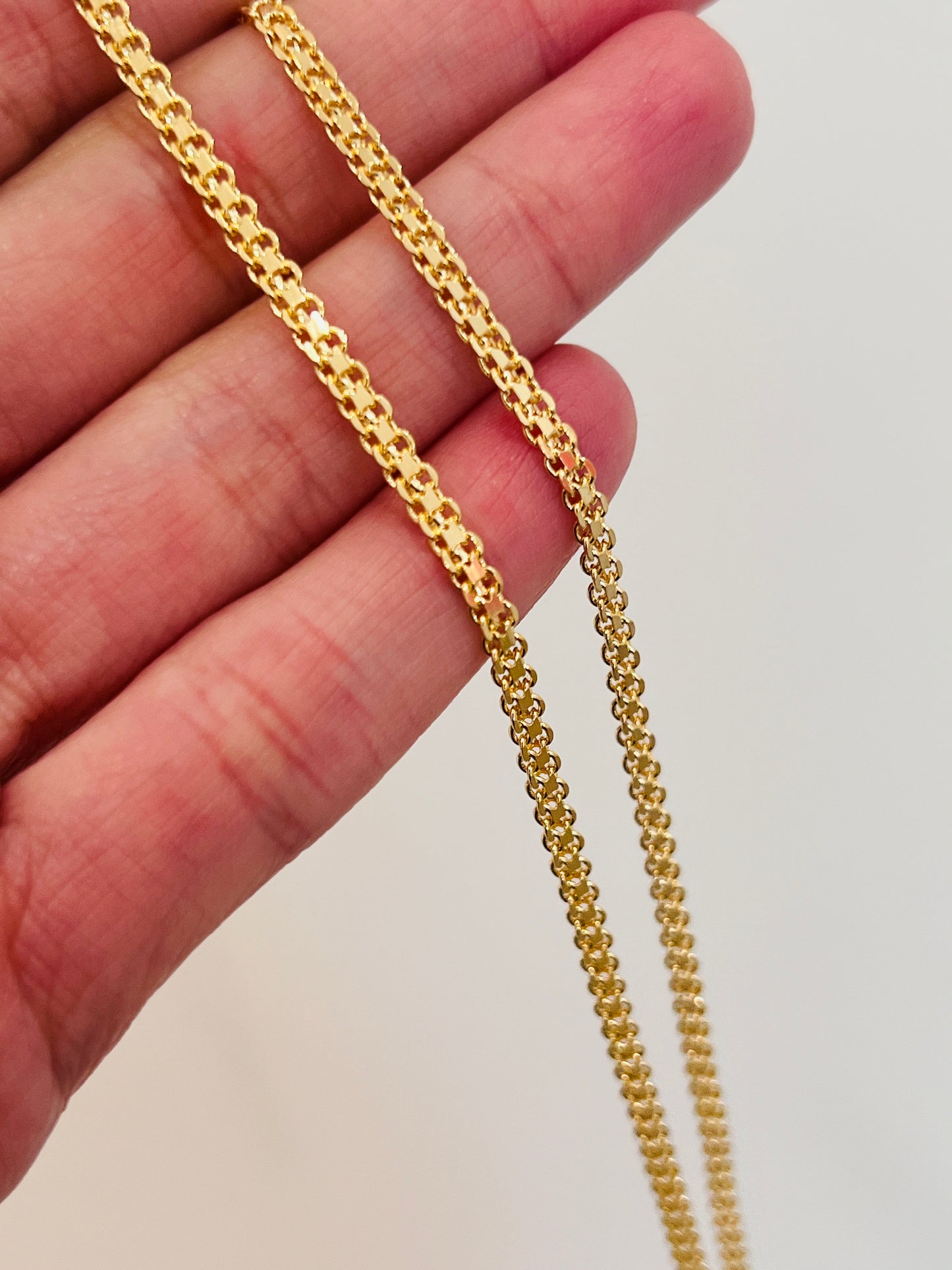 Gold Filled 2.5mm Woven Mesh Necklace