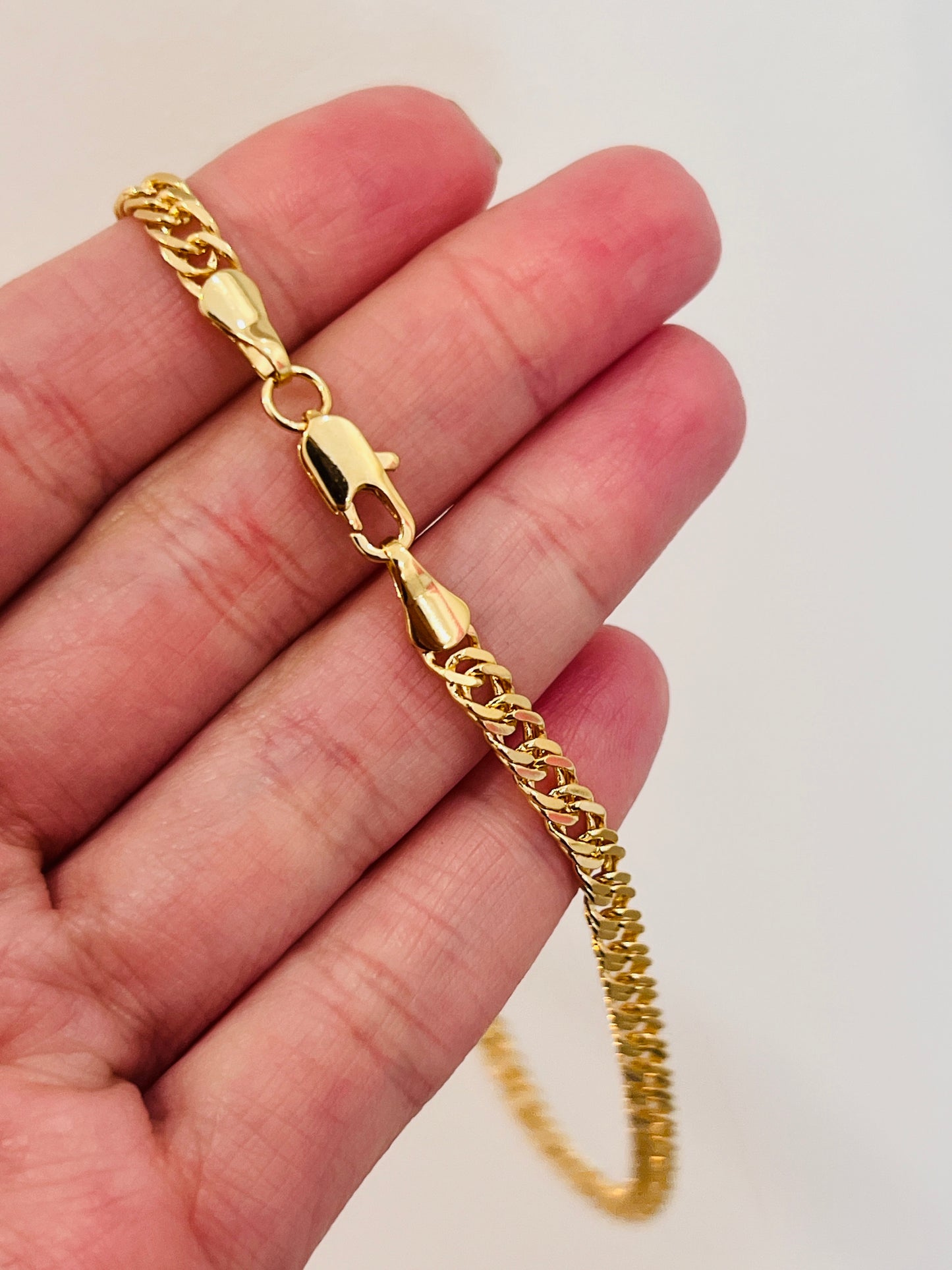 Gold Filled 4mm Omega Anklet