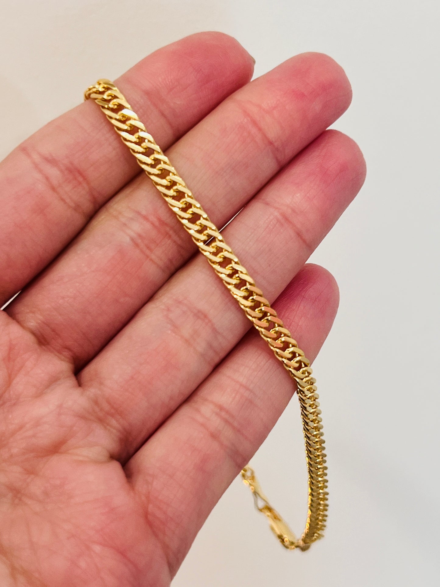 Gold Filled 4mm Omega Anklet